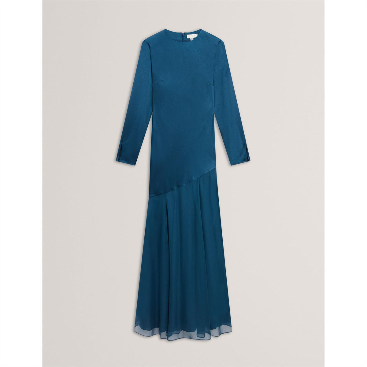 Ted Baker Crew Neck Long Sleeve Maxi Gown
