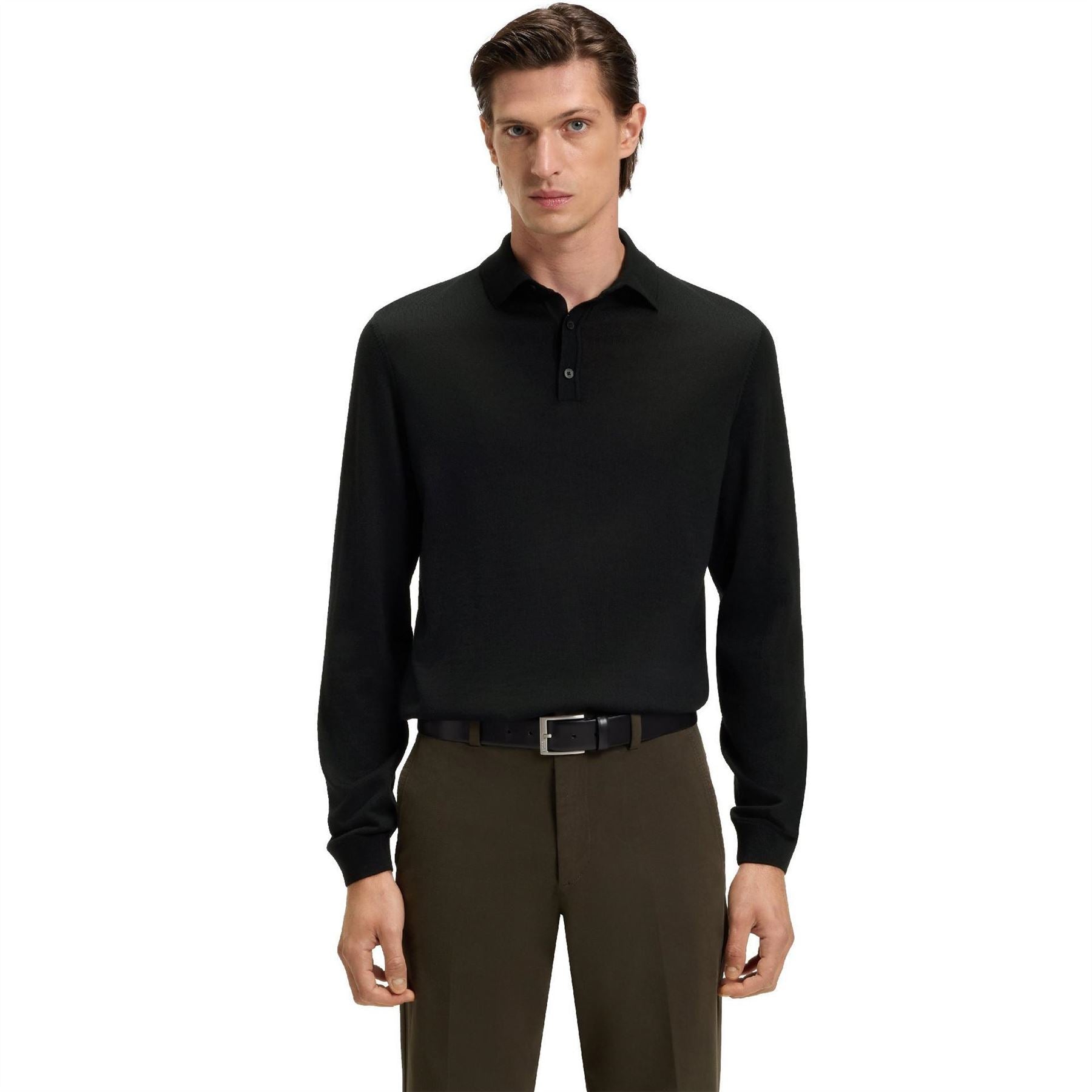 Boss Collared Neck Long Sleeve Regular Fit Shirt