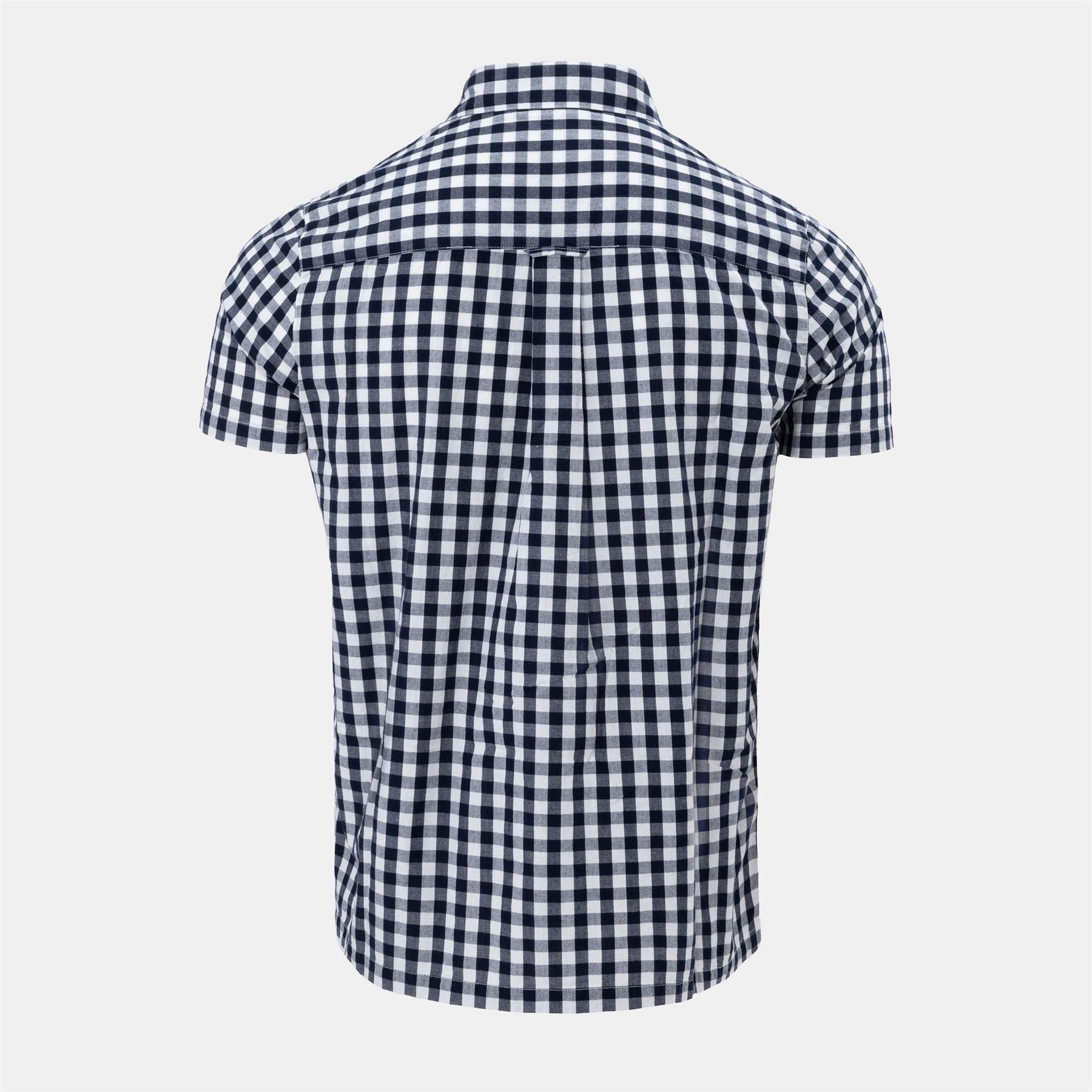 Lee Cooper Mens Cooper Gingham Check Short Sleeve Shirt