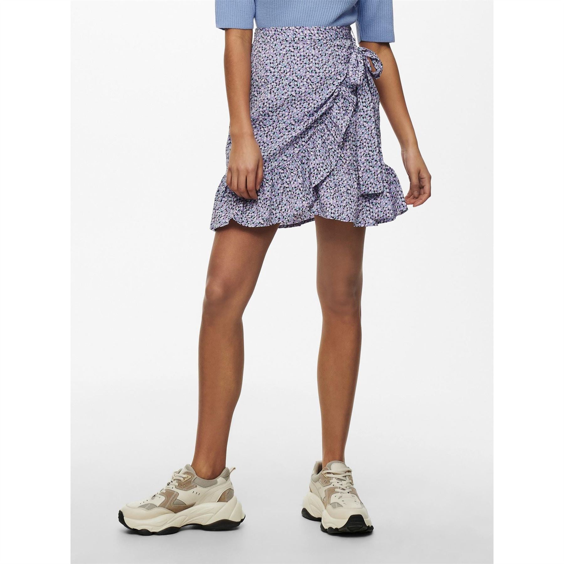 Only Print Wrap Skirt