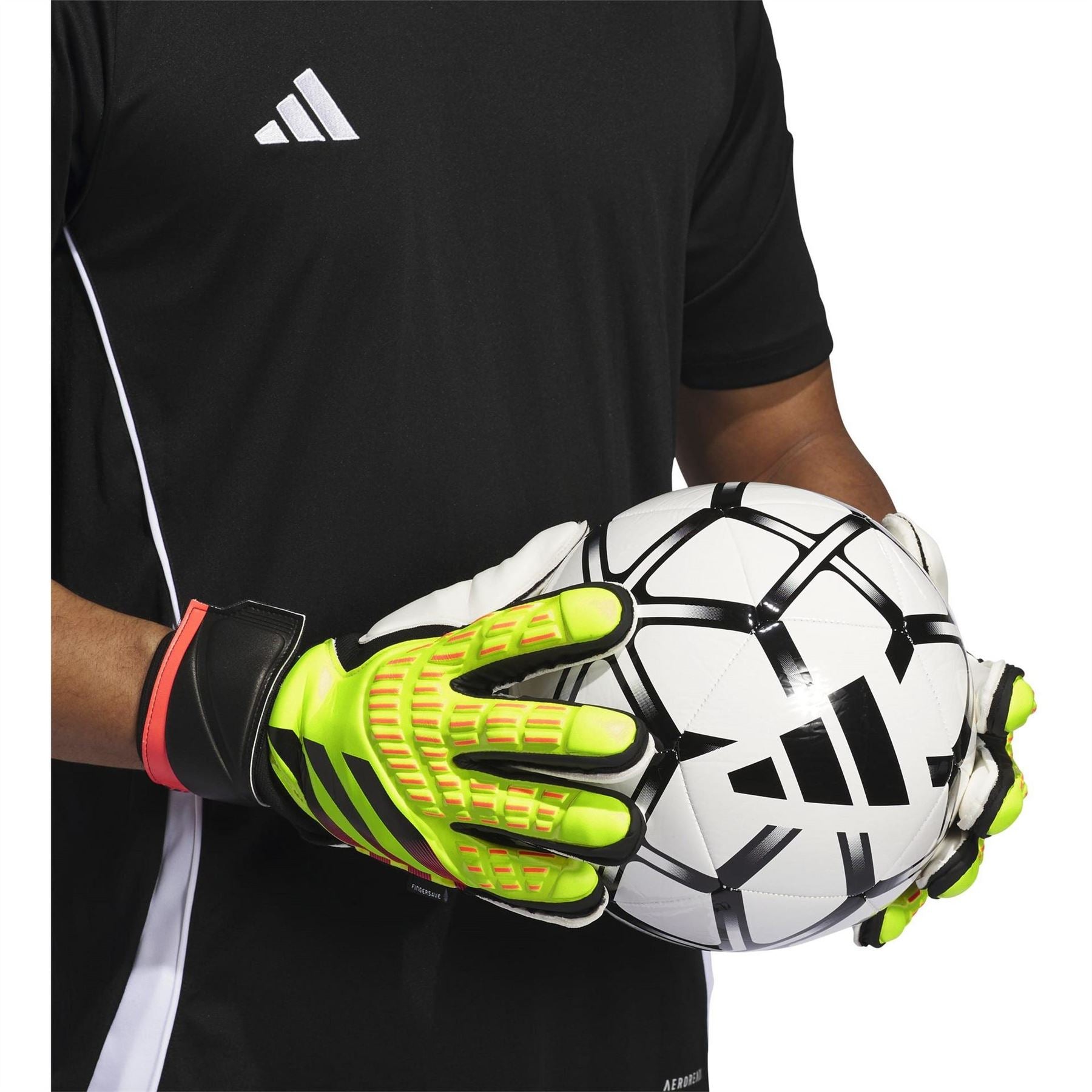 adidas Predator Match Fingersave Goalkeeper Gloves Adults