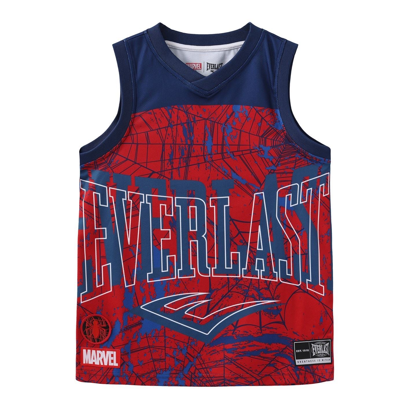 Everlast Spiderman V Neck Vest Juniors