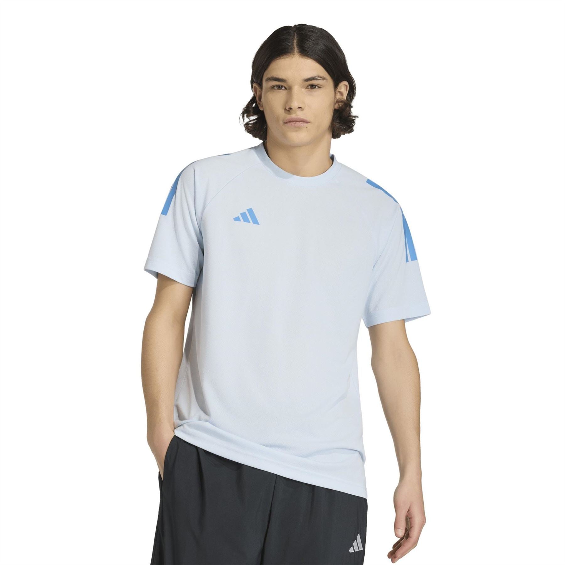 adidas Mens Classic 3 Stripe Sereno T-Shirt