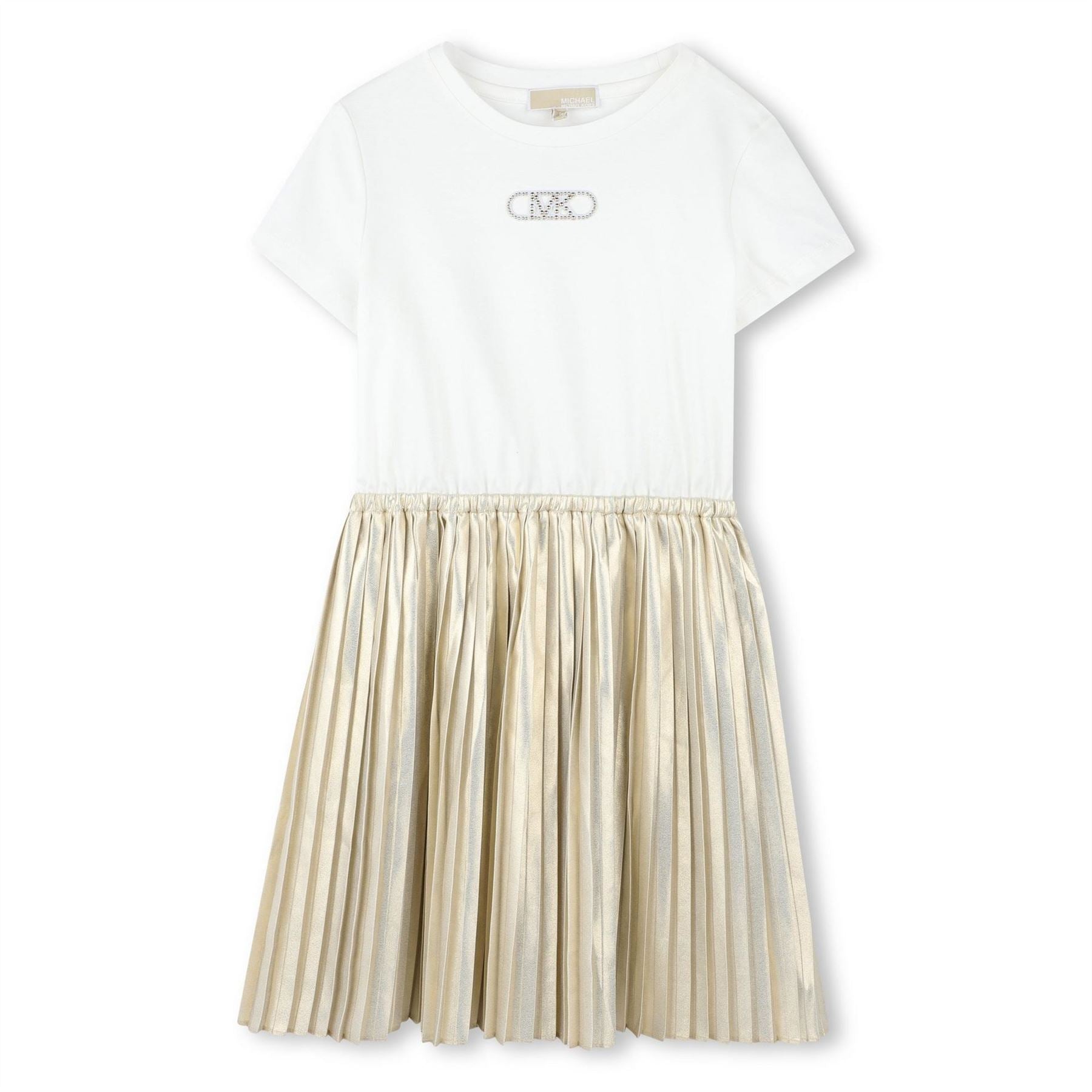 Michael Kors Embellished Pleated Shift Dress
