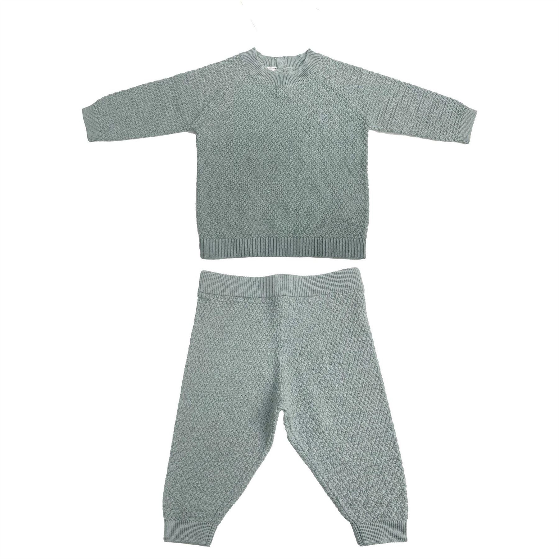 Jack Wills Pointelle Cotton Long Sleeve Pyjama Set