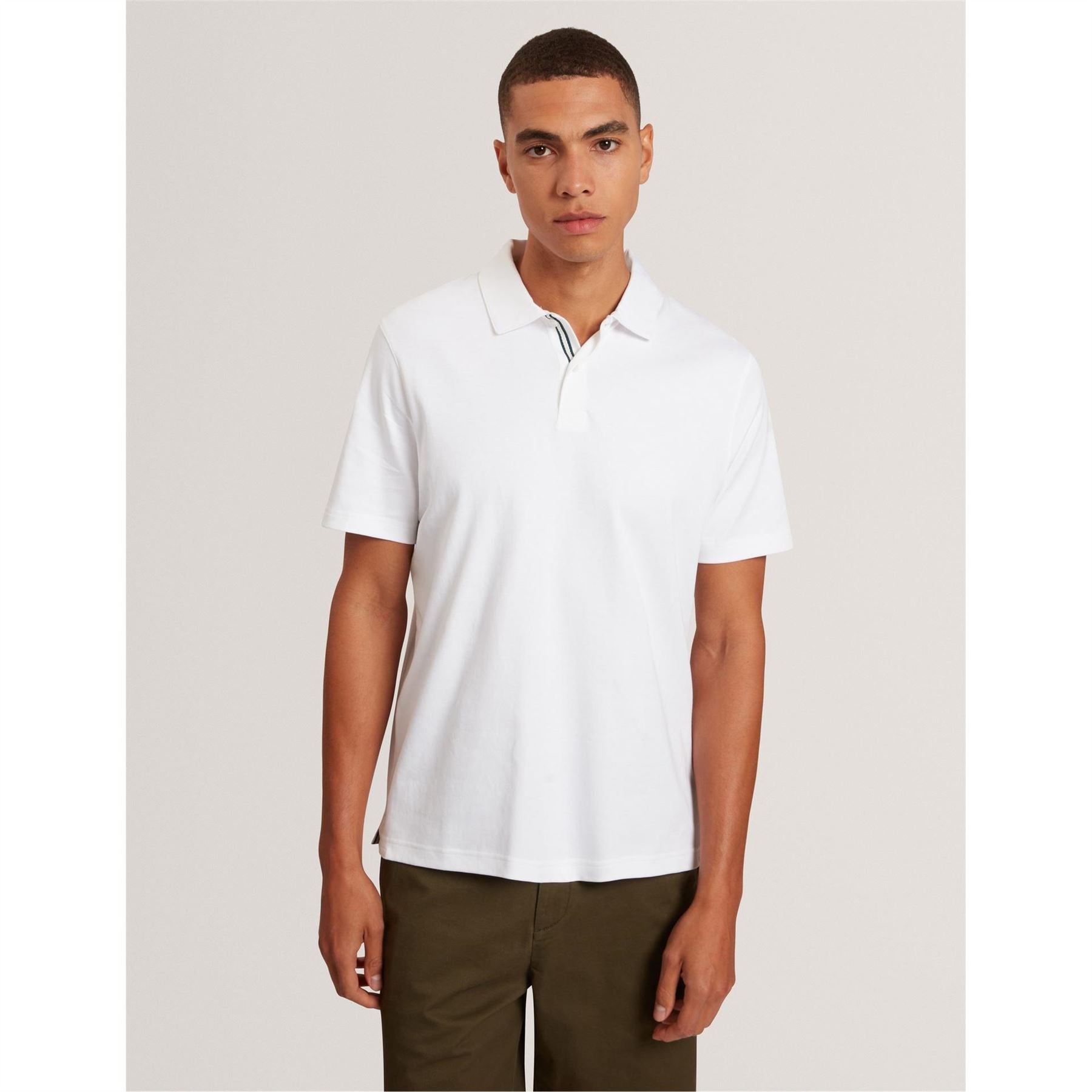 Ted Baker Mercerised Collared Neck Short Sleeve Polo Shirt
