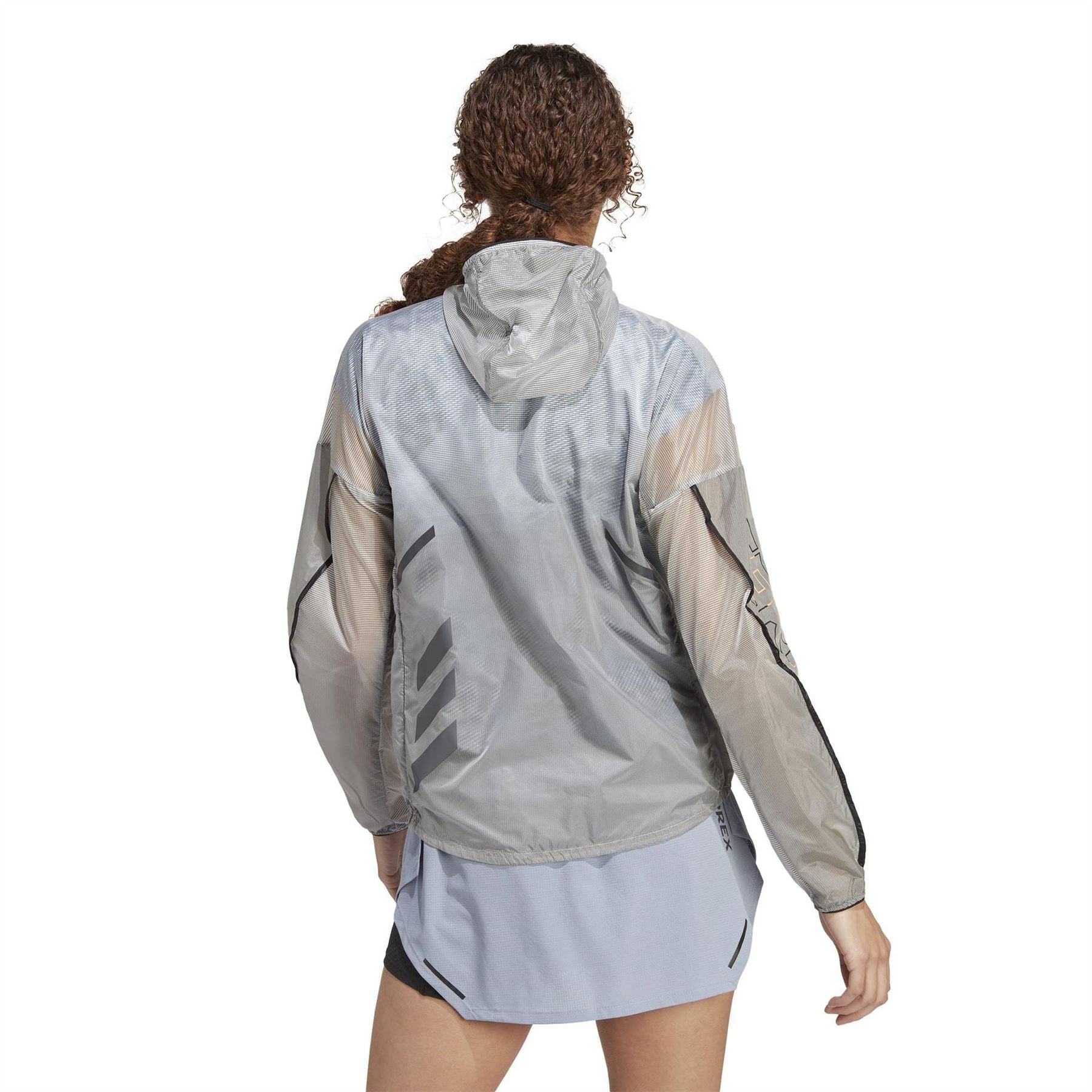 adidas Terrex Agravic Windweave Pro Trail Water Resistant Windproof Long Sleeve Performance Running Jacket
