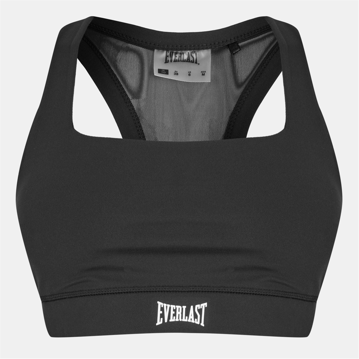 Everlast Mesh Back Square Neck Snug Fit Bra