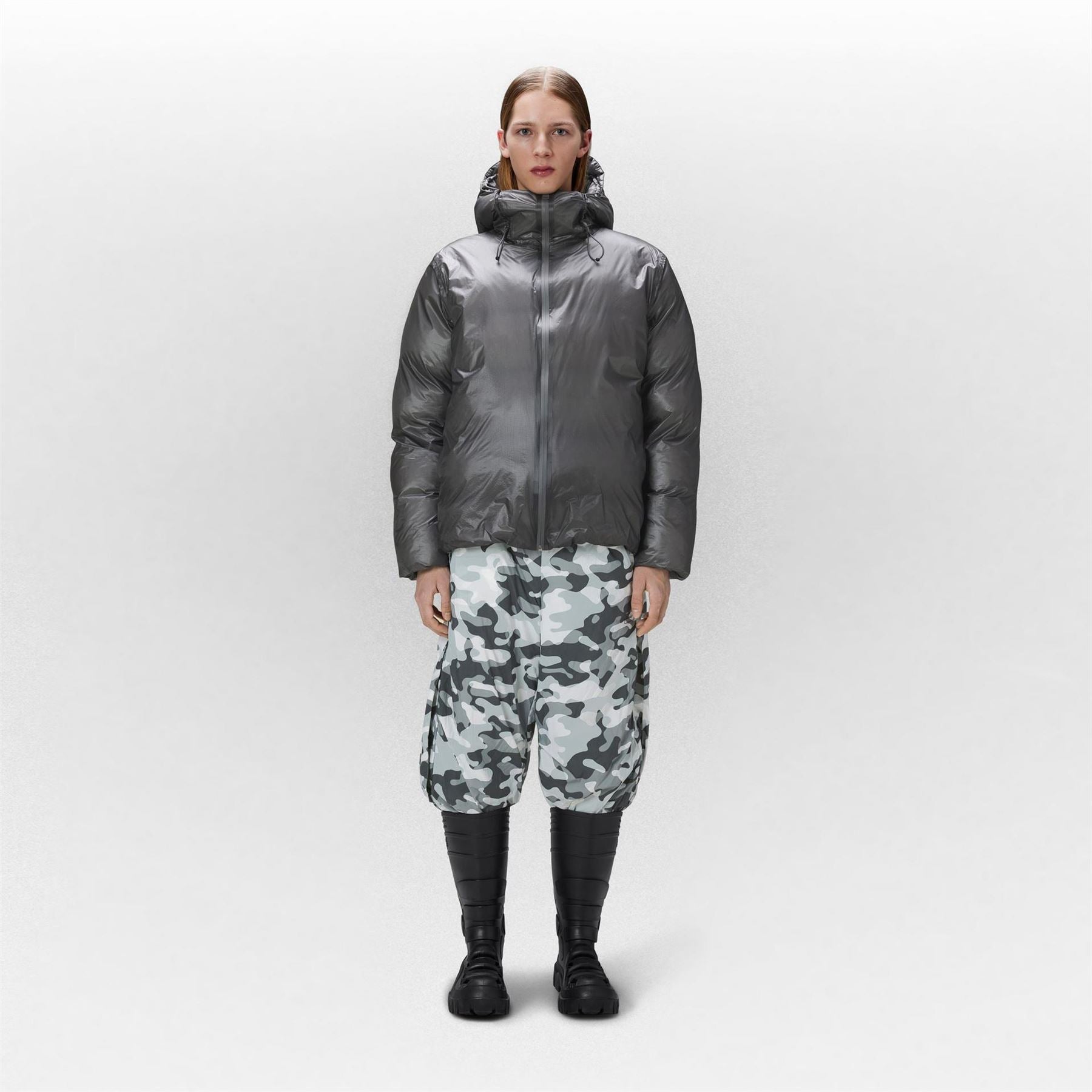 Rains Weather Resistant Short Puffer Jacket