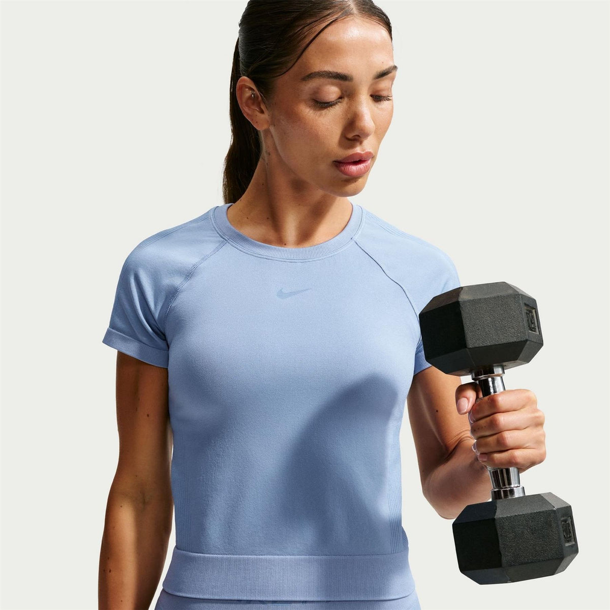 Nike Crew Neck Raglan Short Sleeve Snug Fit Jersey T-Shirt