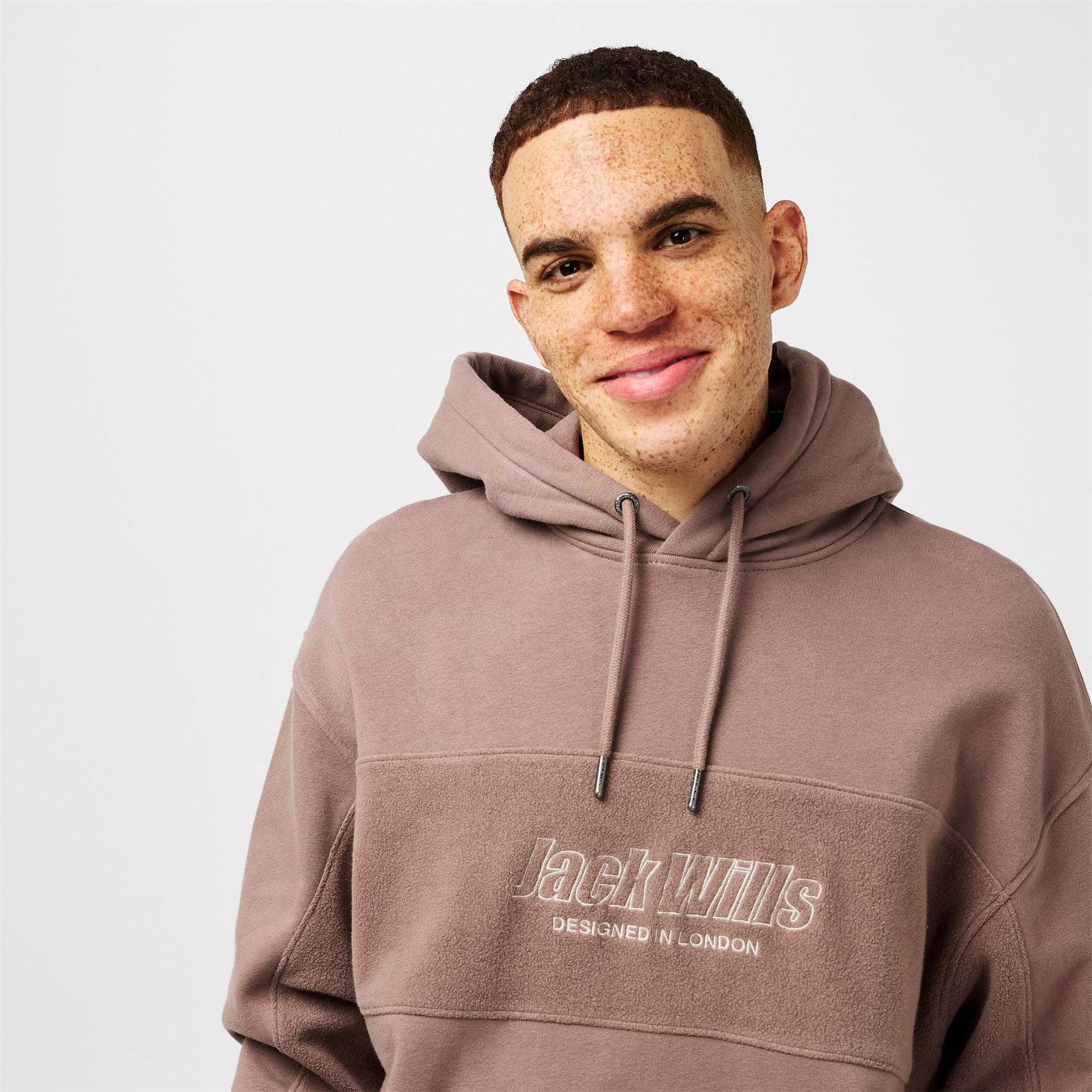 Jack Wills Reverse Panel Lettering Drop Shoulder Sweatshirt