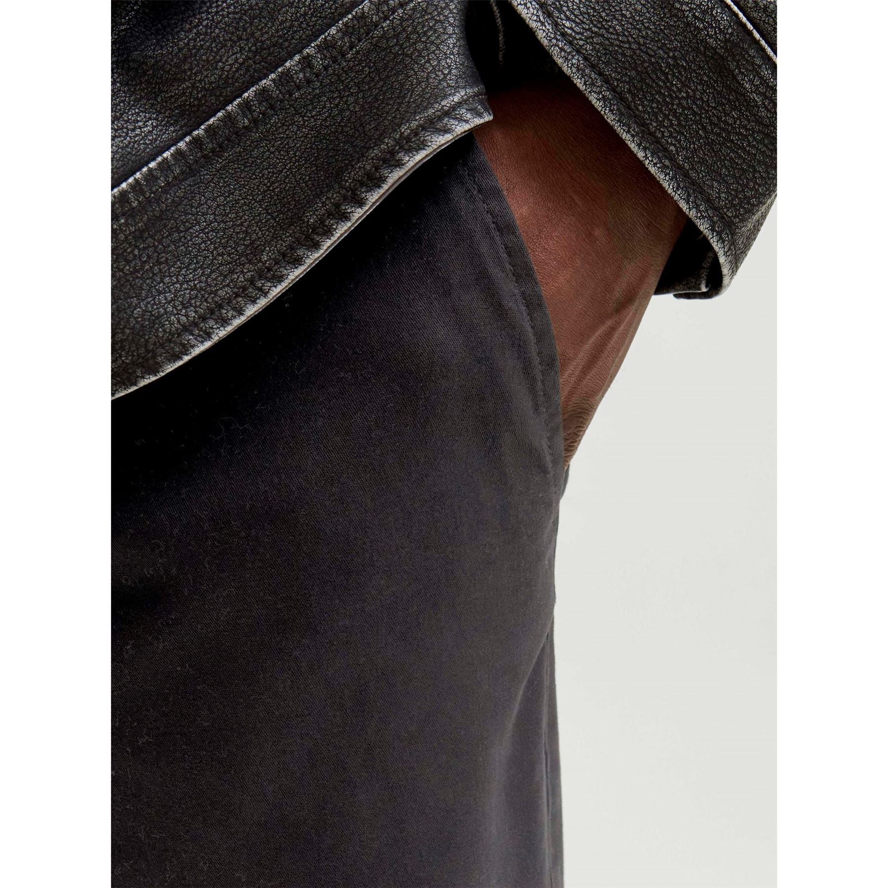 Jack and Jones Marco Dave Solid Patterned Straight Leg Chinos