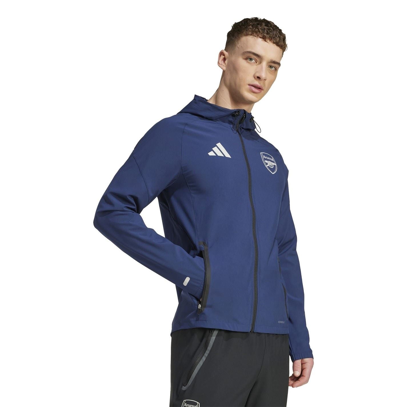 adidas Mens Arsenal Vis Tech Travel Jacket