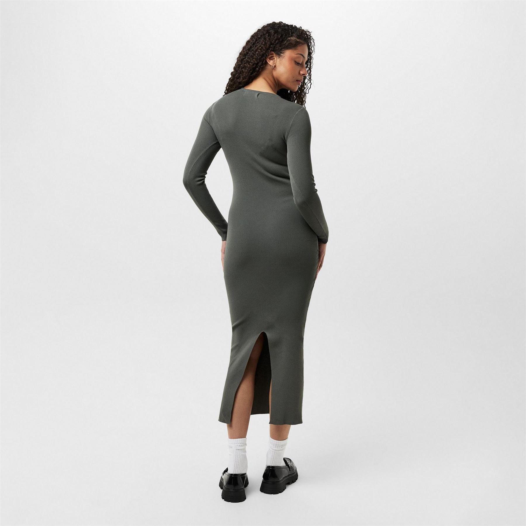 Jack Wills Slash Crew Neck Midi Bodycon Dress