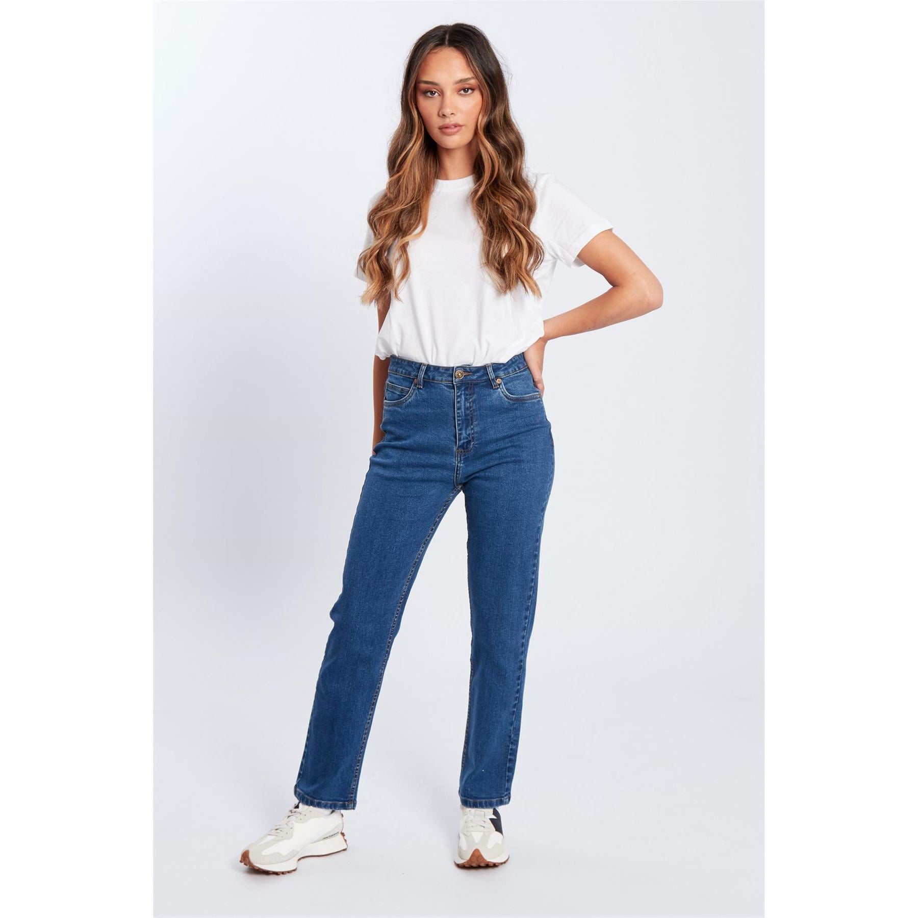 Be You Beyou Mom Straight Leg Jeans