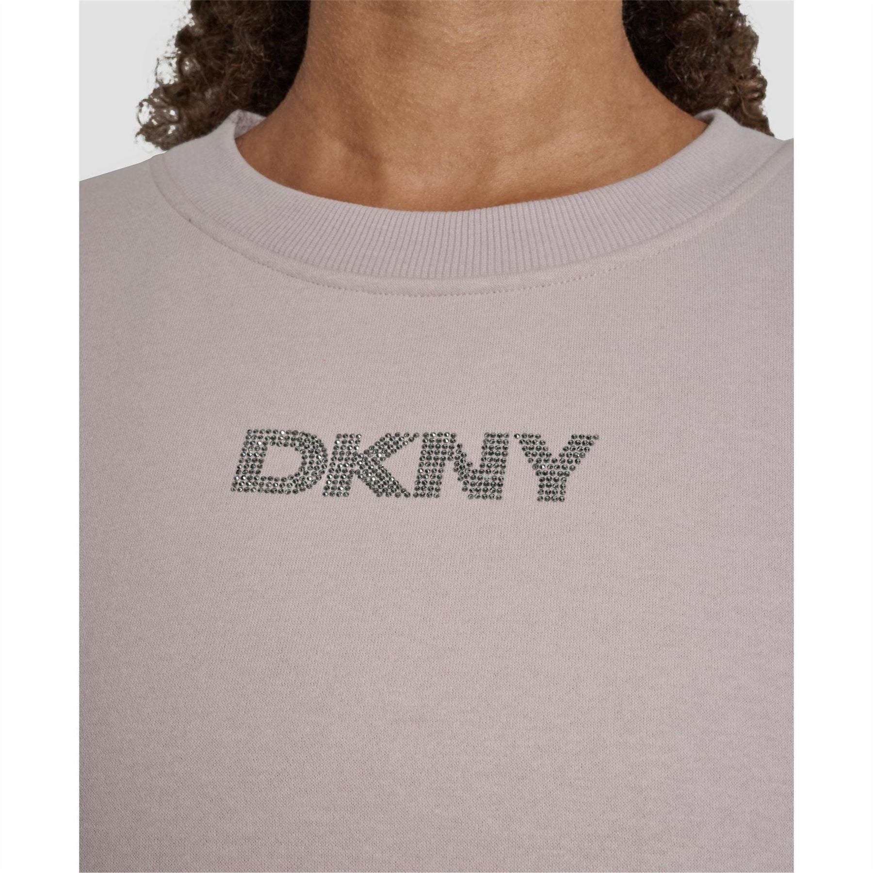 DKNY Cotton Logo Crew Sweatshirt