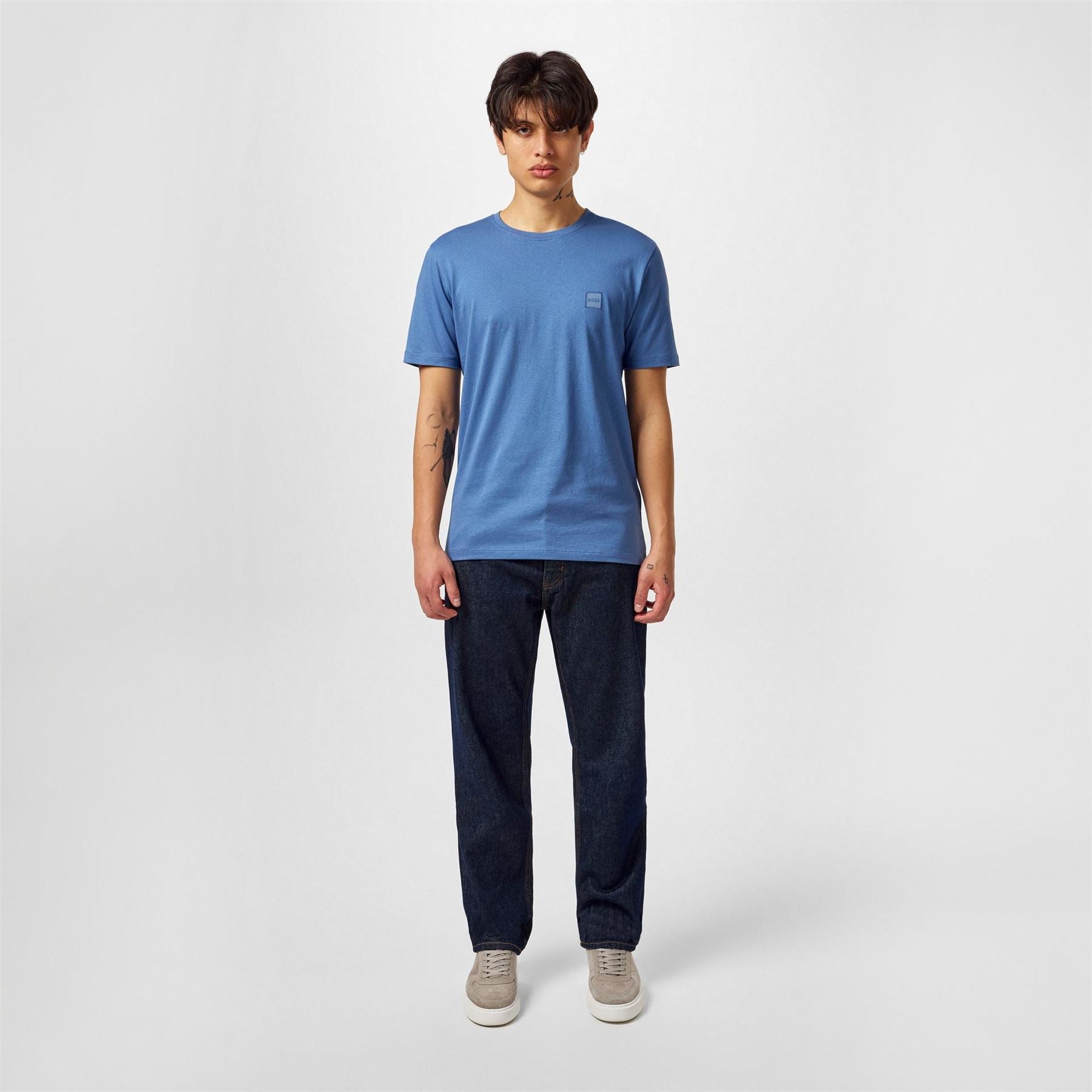 Boss BOSS ORANGE Tales T Shirt with Logo Patch Premium Cotton