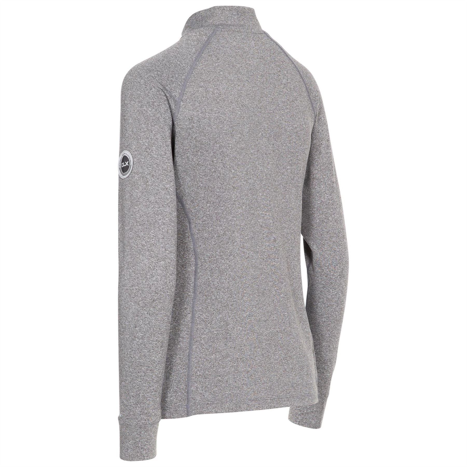 DLX Regular Fit Zip Neck Long Sleeve T-Shirt