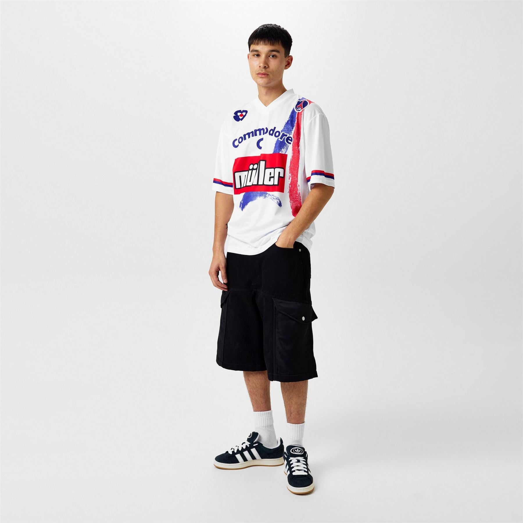 Score Draw Psg Retro Home Shirt 91 Adults