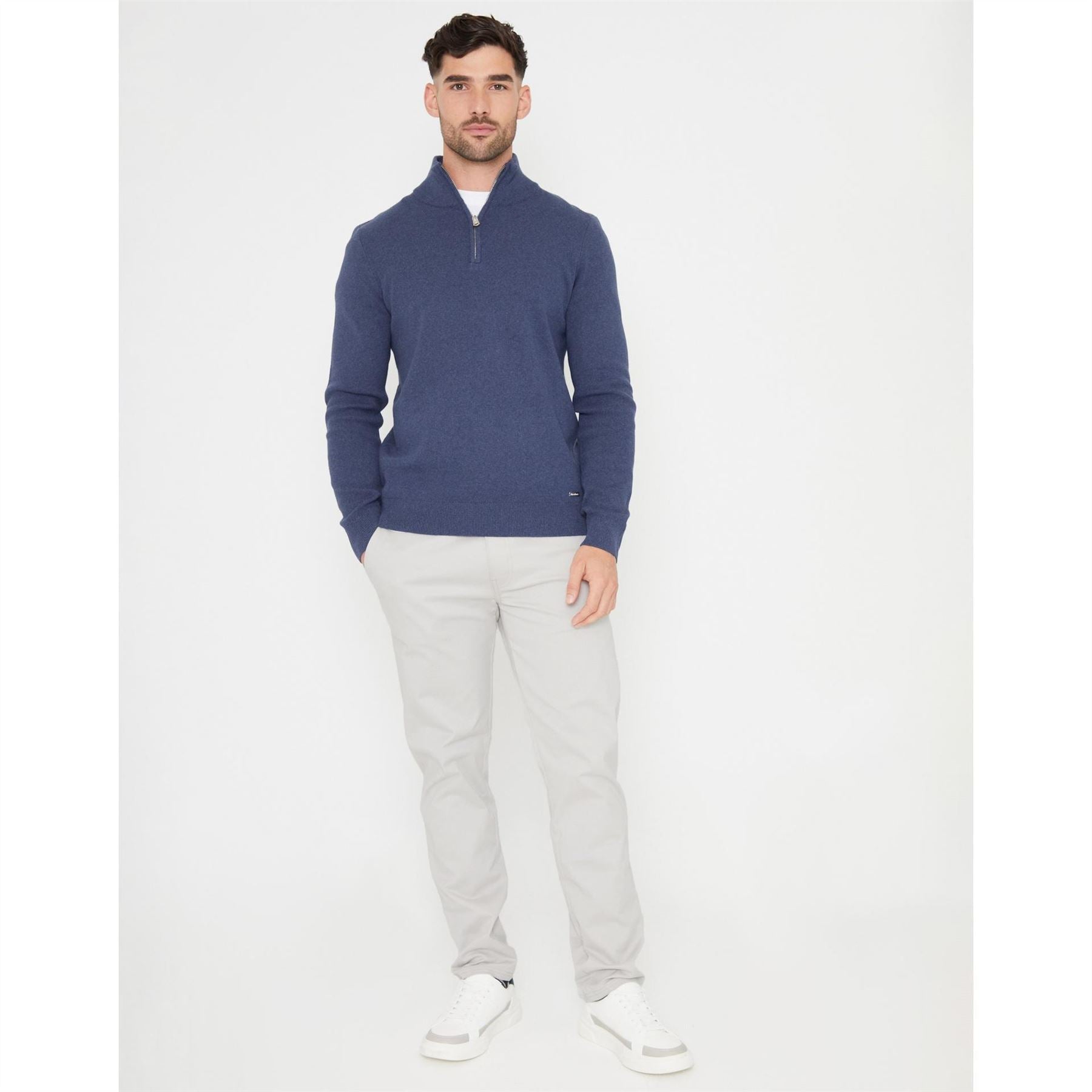 Threadbare Tb Hazelbank Quarter Zip Fleece