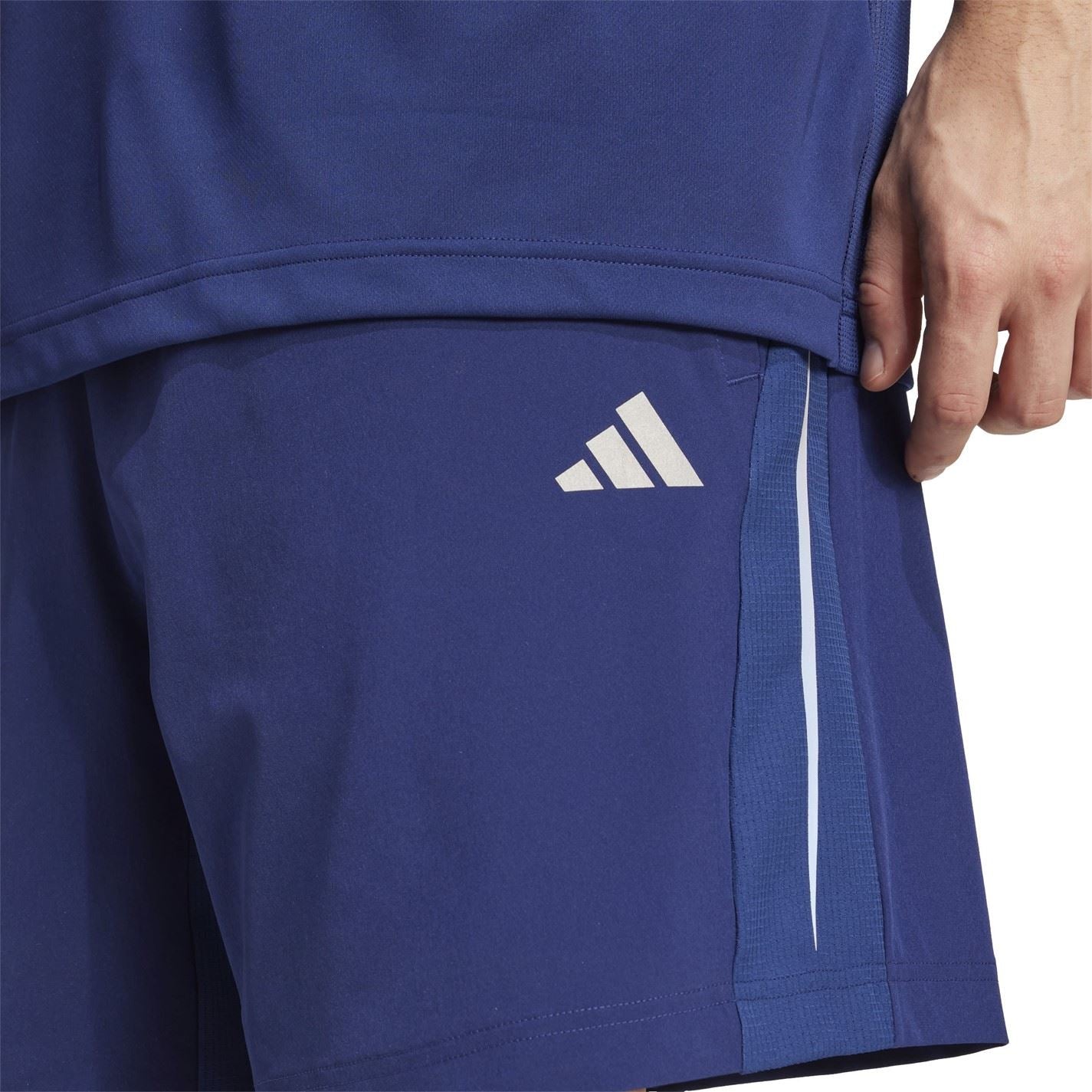 adidas Solid Patterned Regular Fit Running Shorts