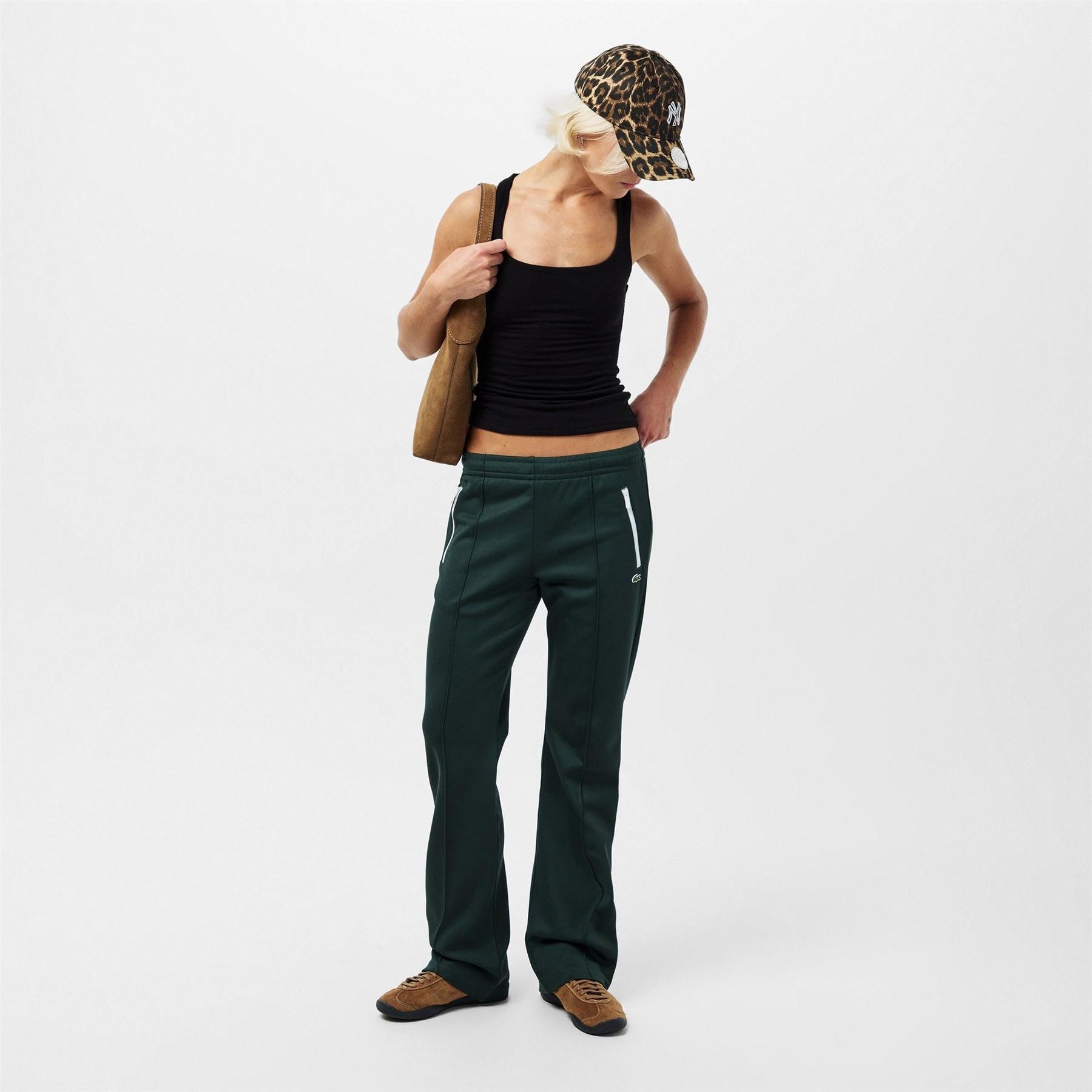 Lacoste Open Cuff Woven Tapered Joggers