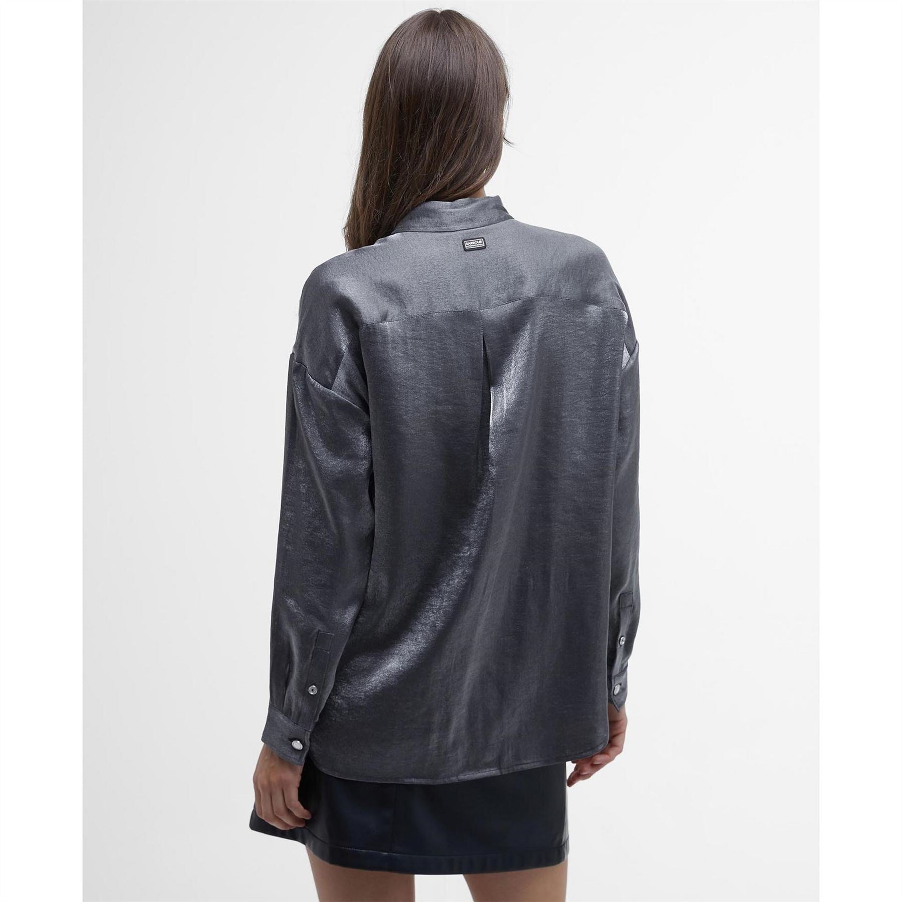 Barbour International Satin Long Sleeved Shirt