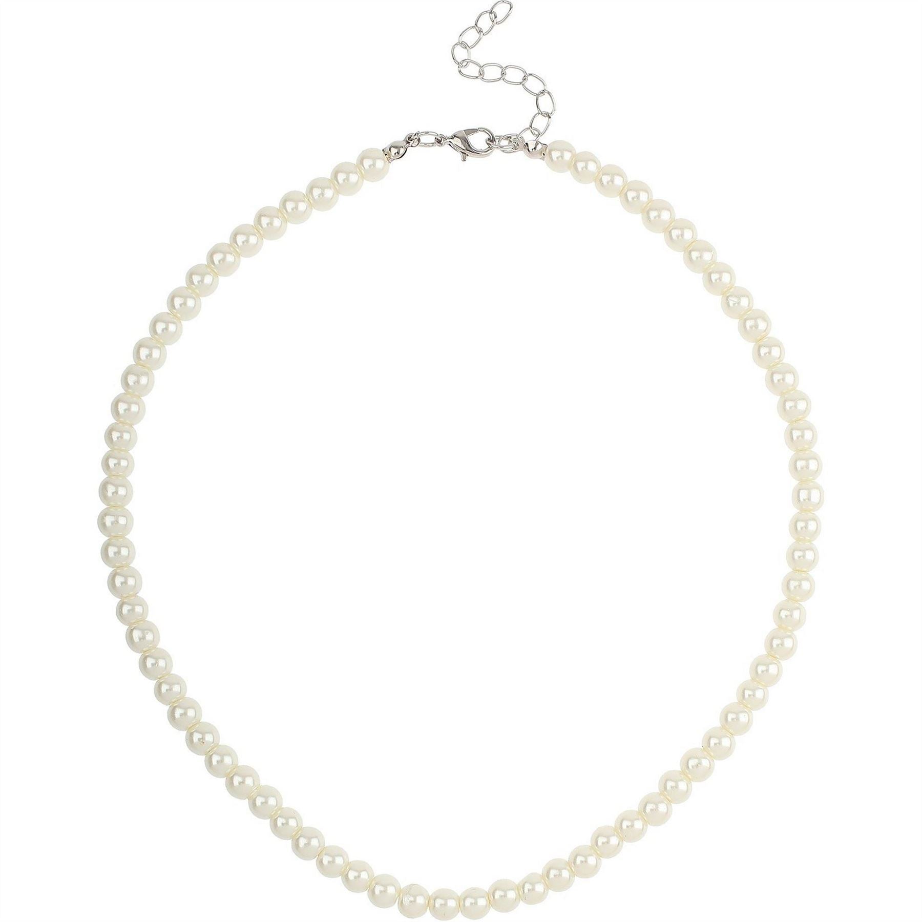 Mason Knight Yager Pearl 6mm Single Strand Necklace