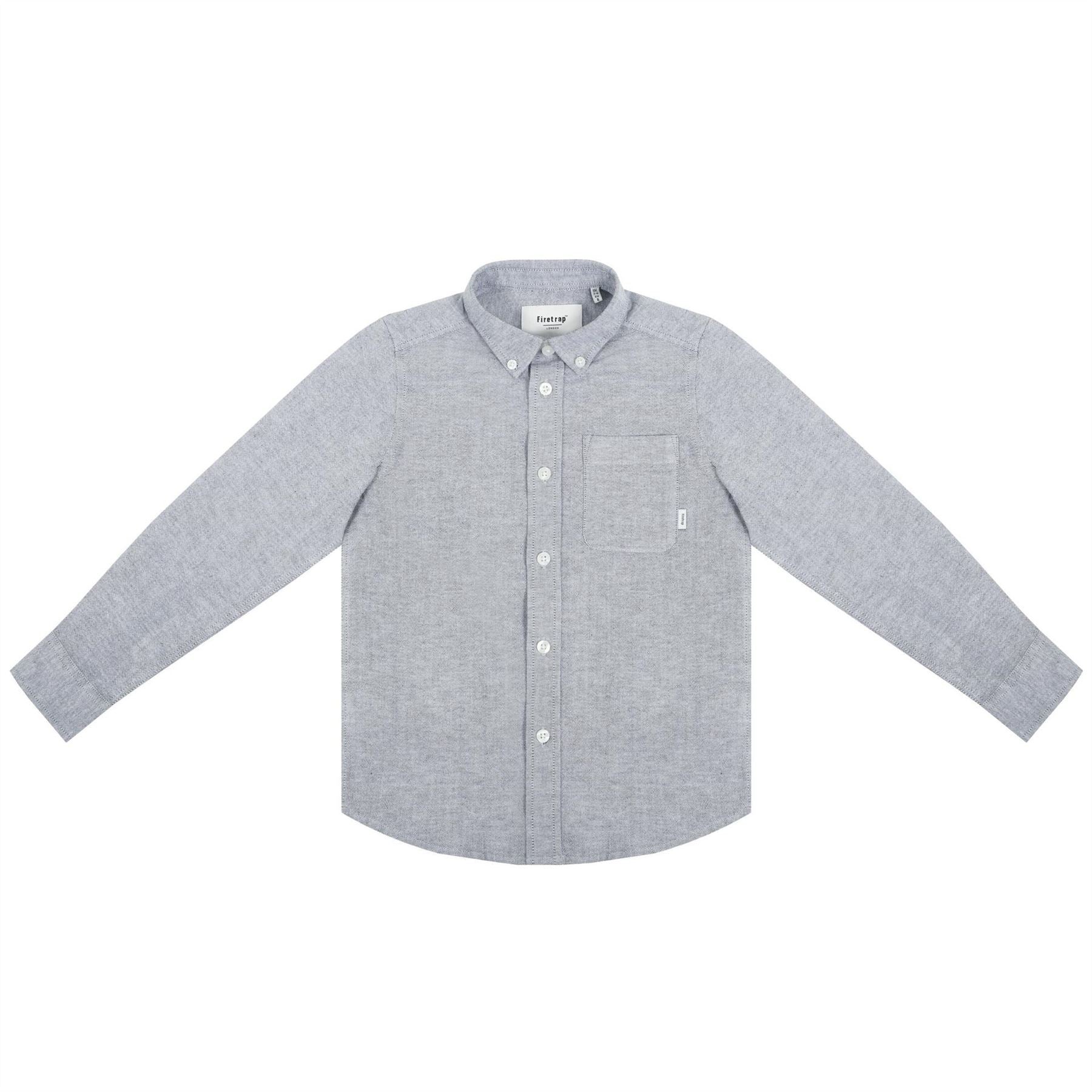 Firetrap Oxford Regular Fit Long Sleeve Shirt