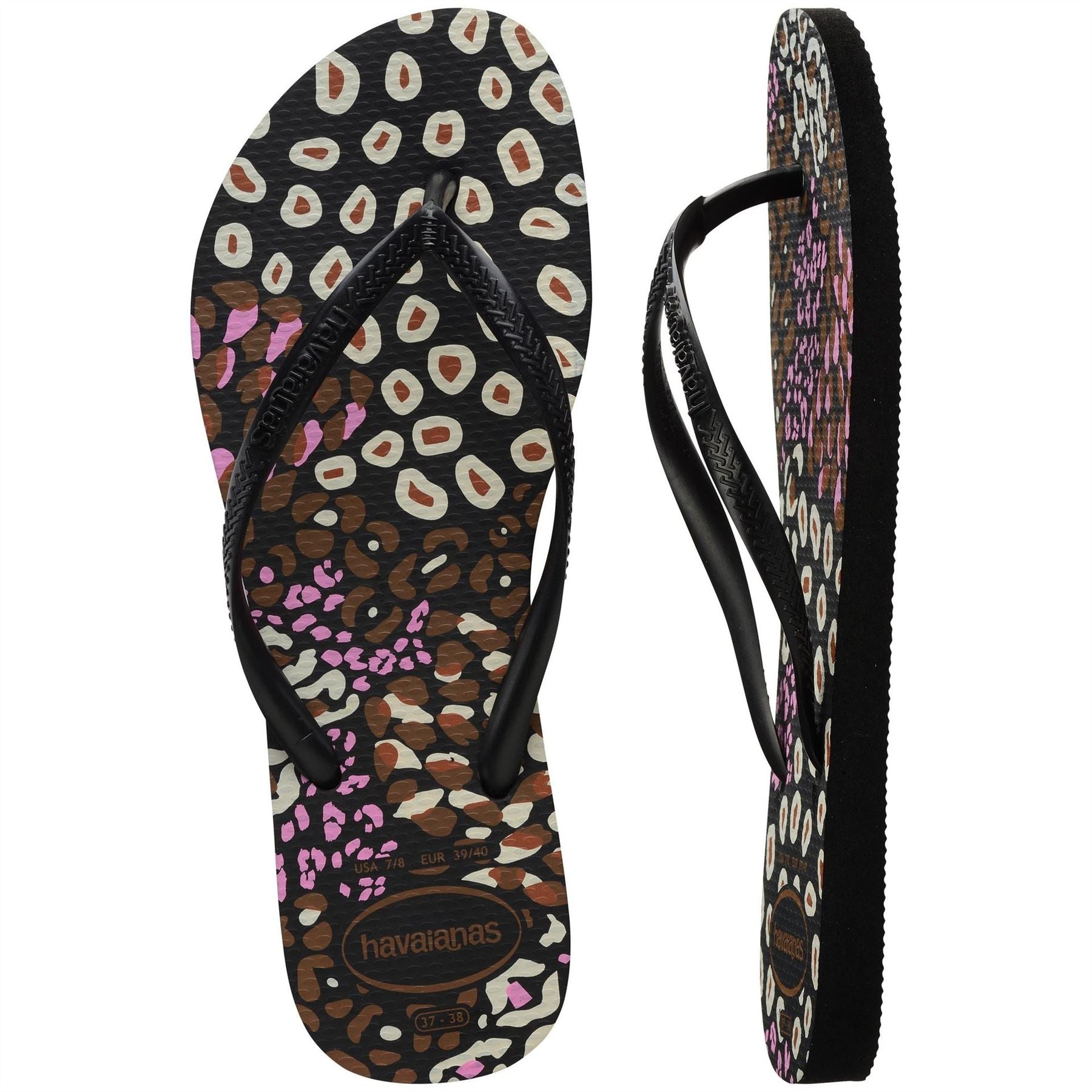 Havaianas Hav Slim Animals Sand Grey Golden Flip Flops