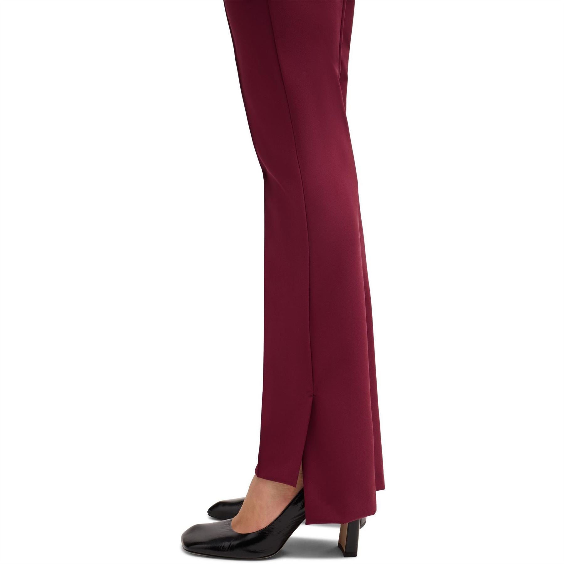 Boss Tizena Solid Patterned Straight Trousers