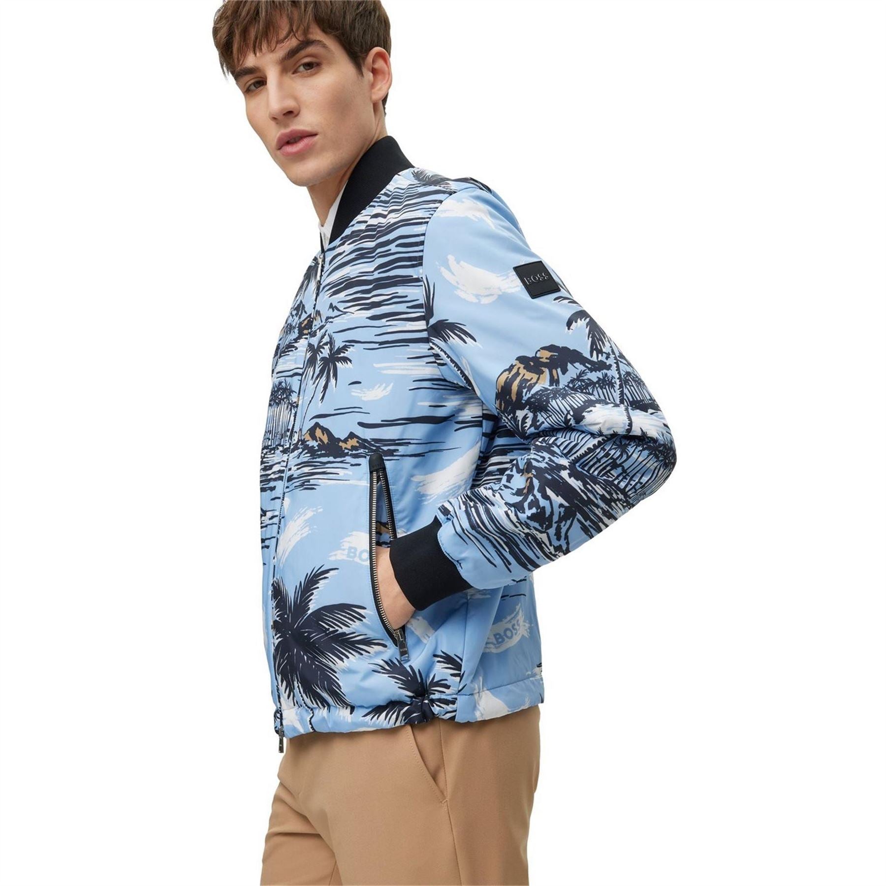 Boss Clovis Ribbed Cuff Softshell Jacket