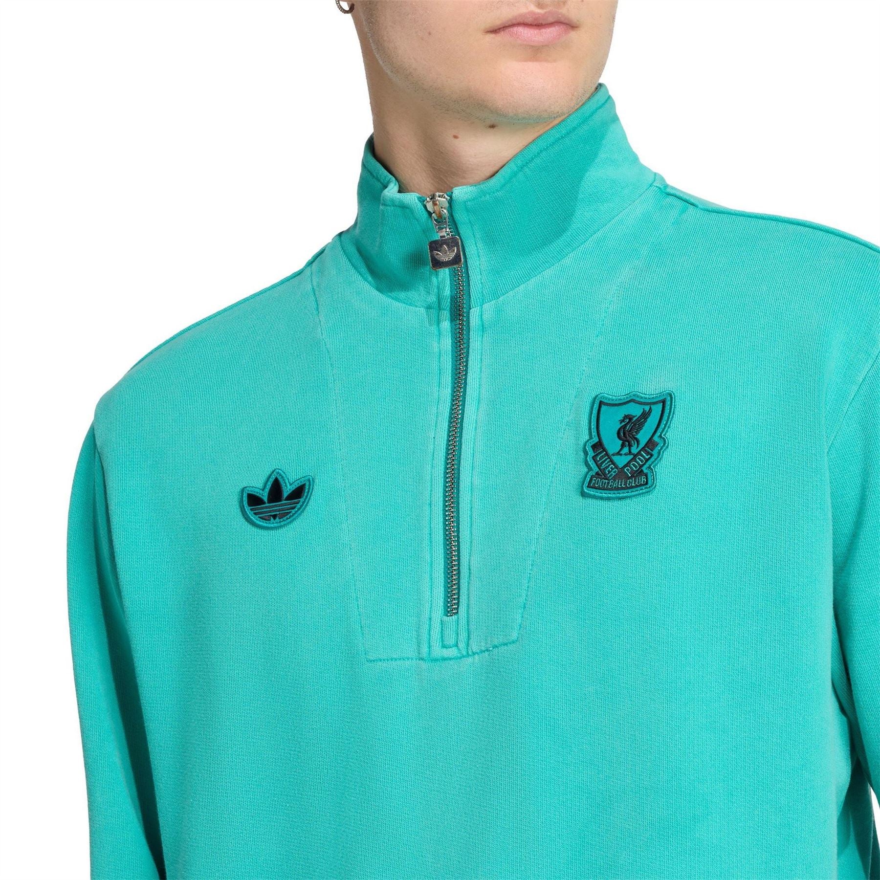 adidas Liverpool Half Zip Jacket Adults