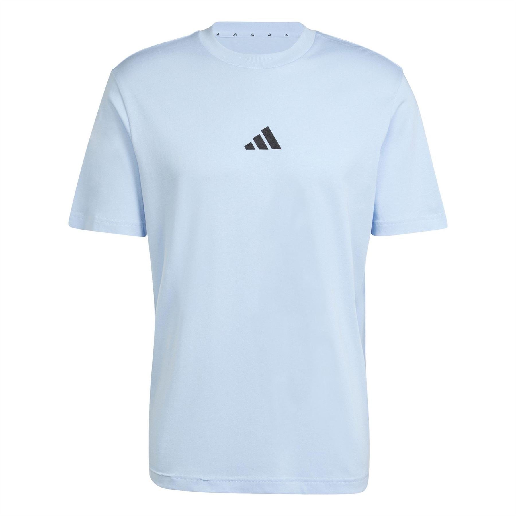 adidas Mens Essentials Single Jersey Linear Embroidered Logo T-Shirt