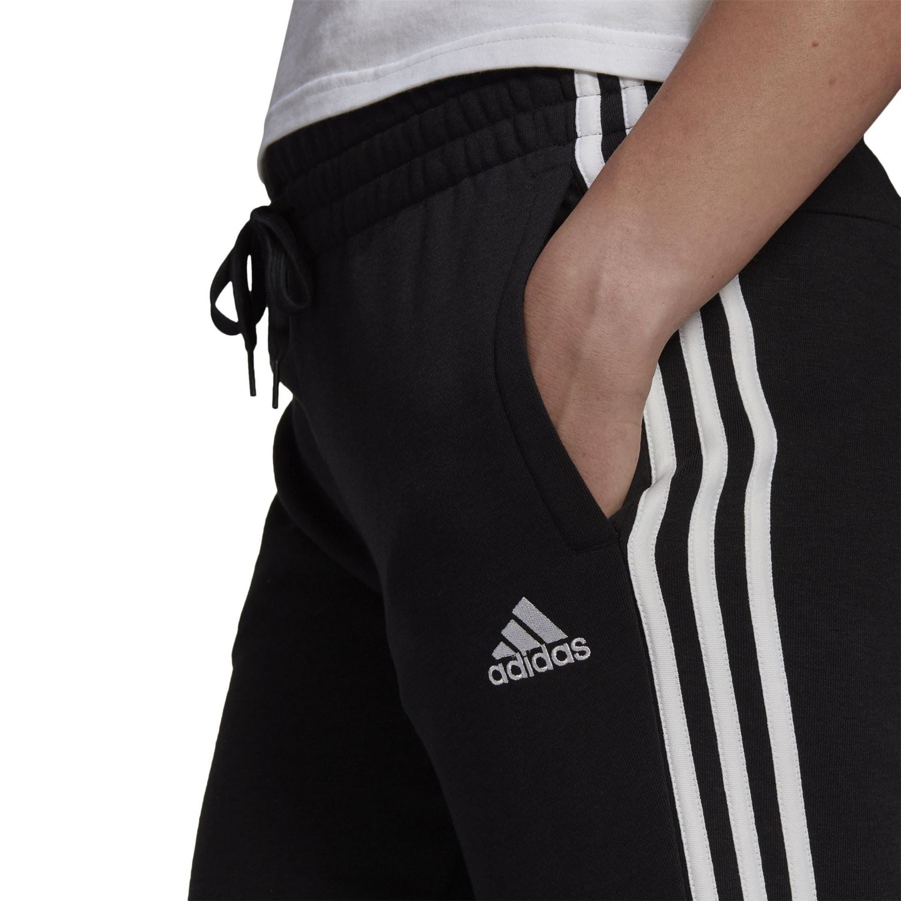 adidas Womens French Terry 3 Stripes Joggers