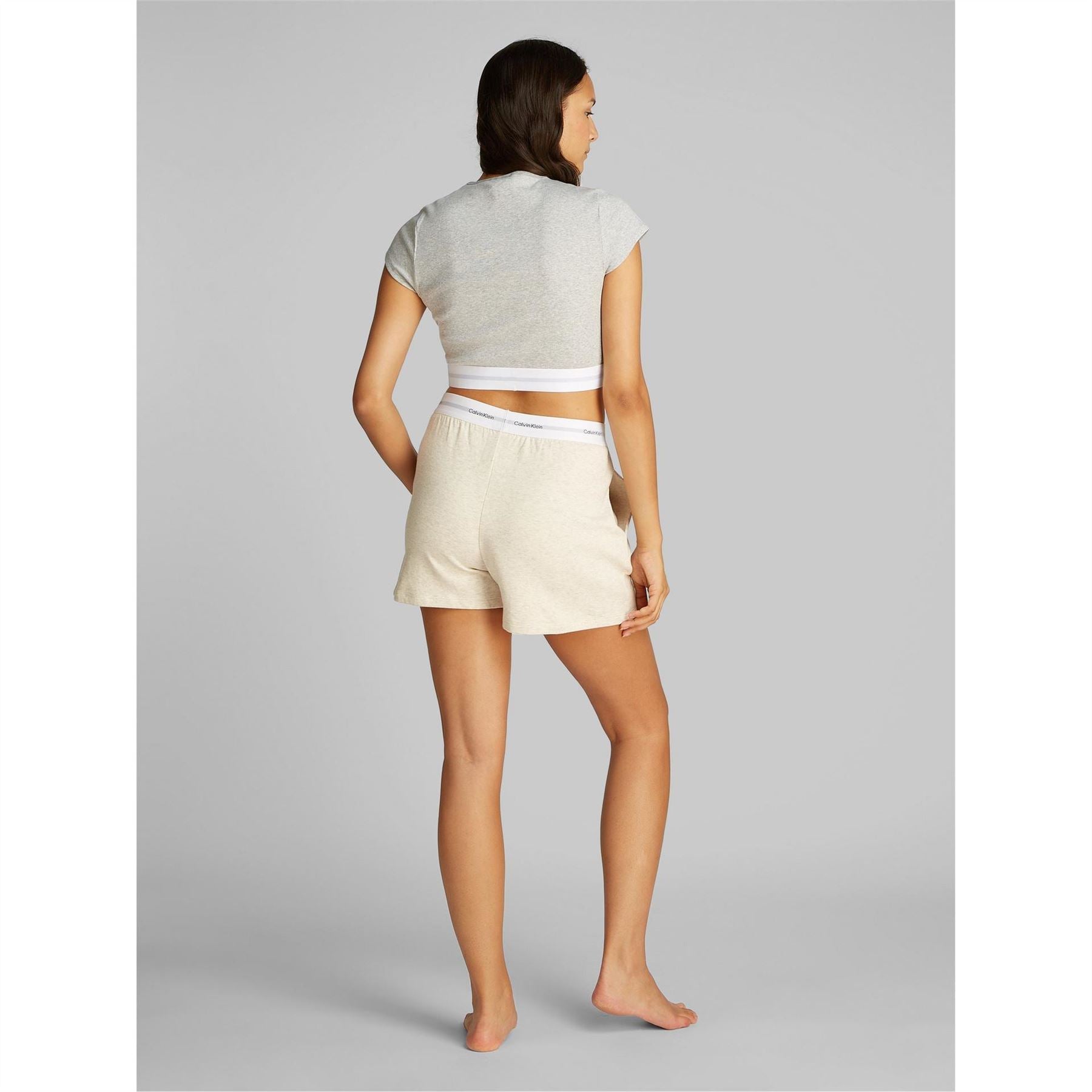 Calvin Klein Stretch Rib Crop T-Shirt