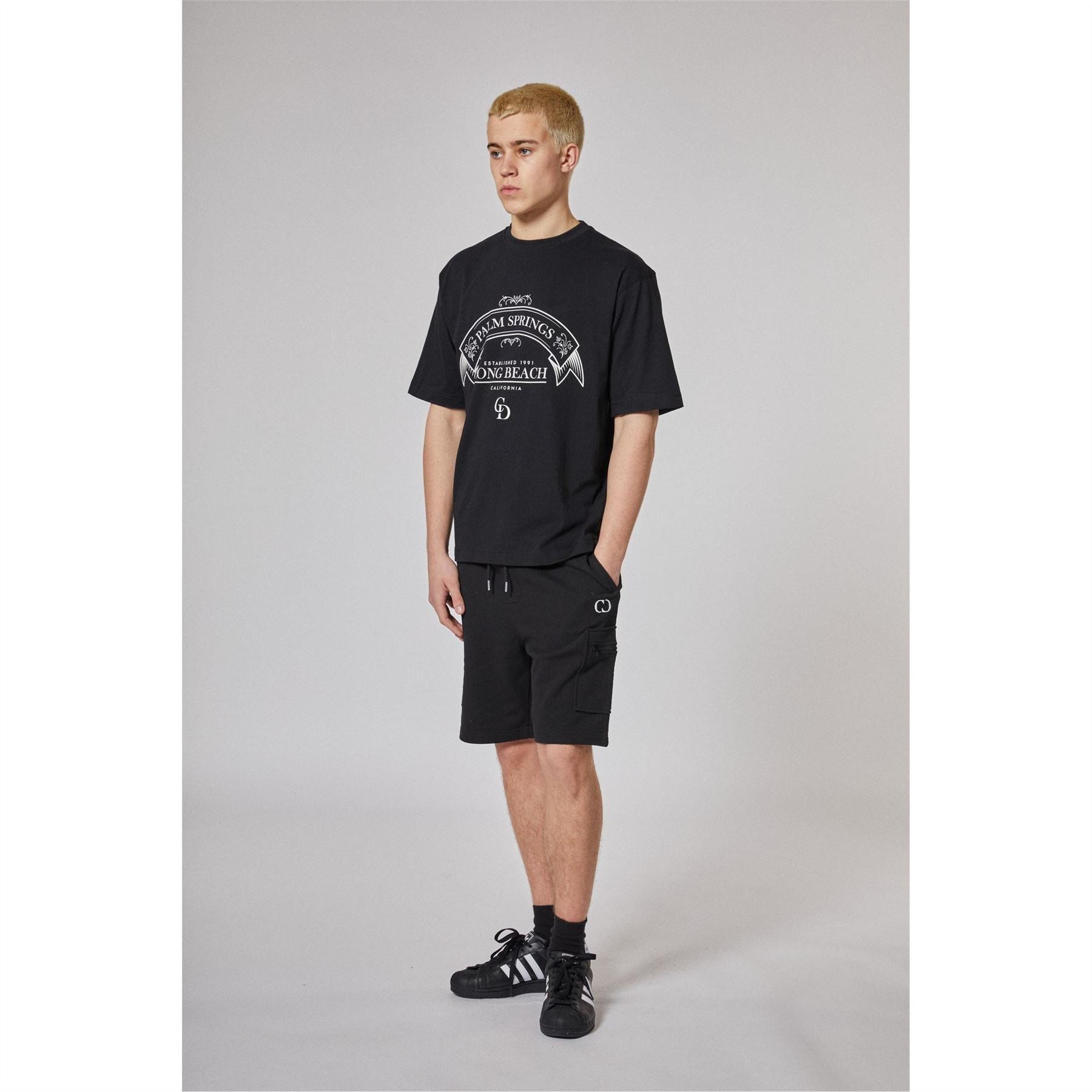 Criminal Damage Oversize Fit Lettering Crew Neck T-Shirt