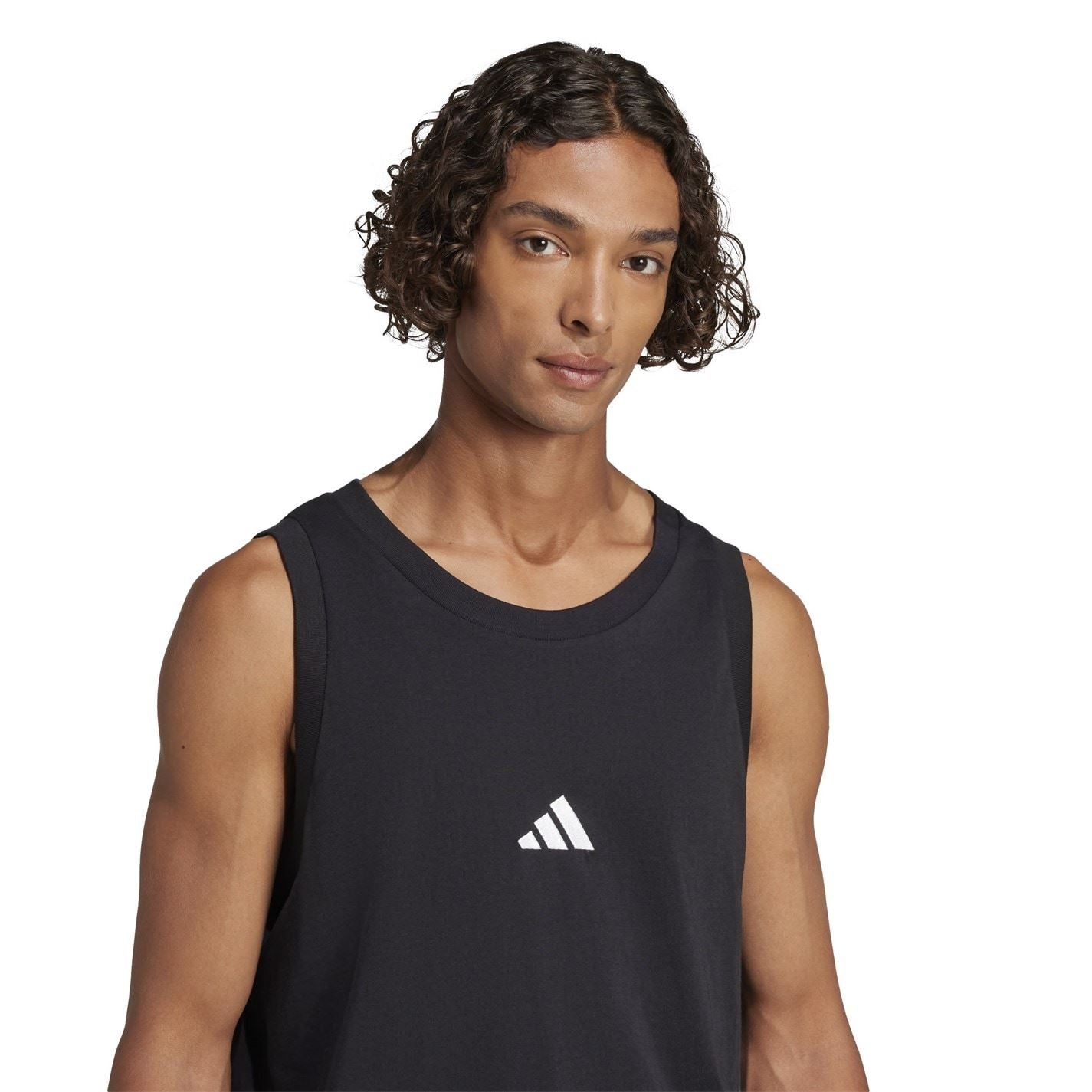 adidas Mens Essentials Small Logo Tank Top