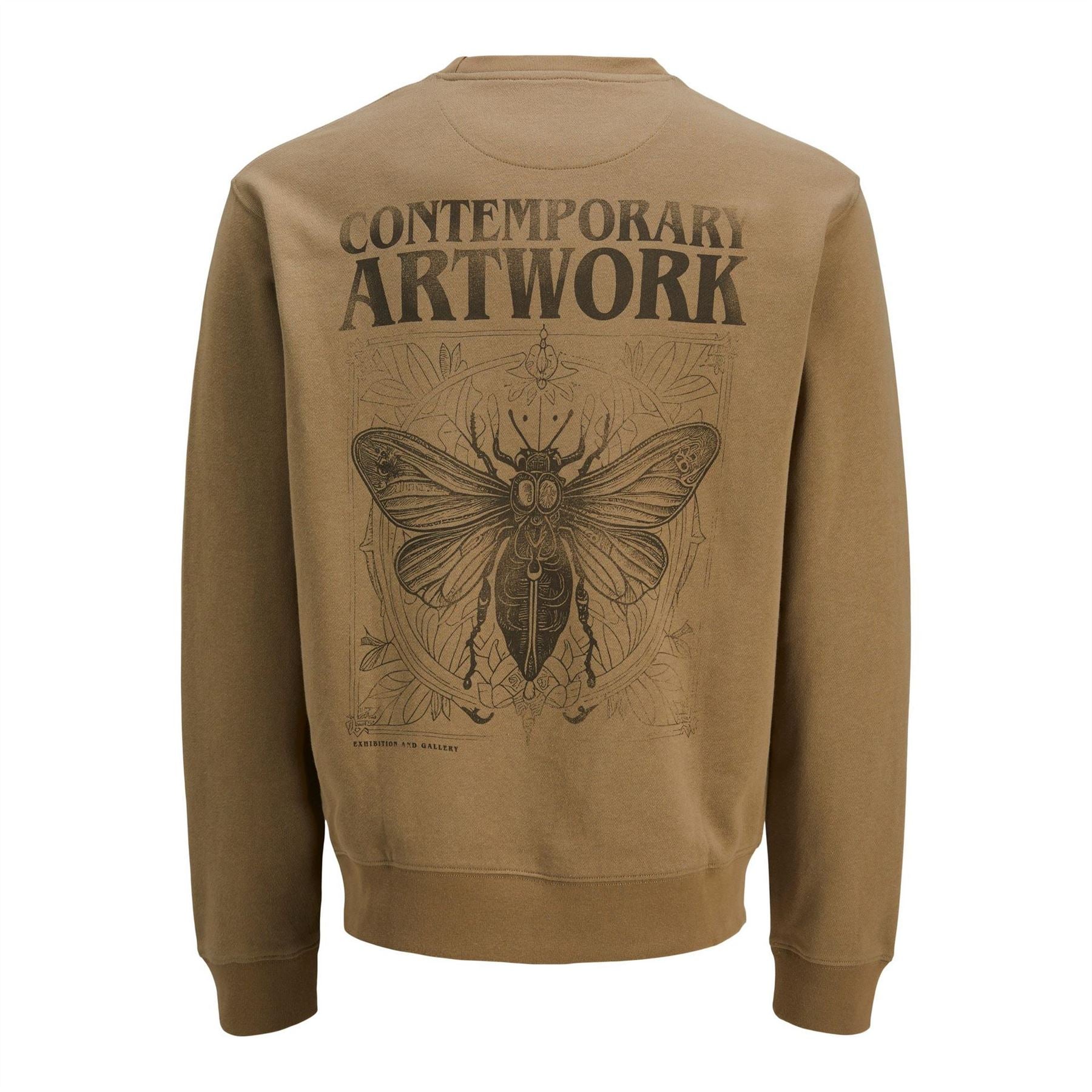 Jack and Jones Graphic Crew Neck Regular Fit Sweater