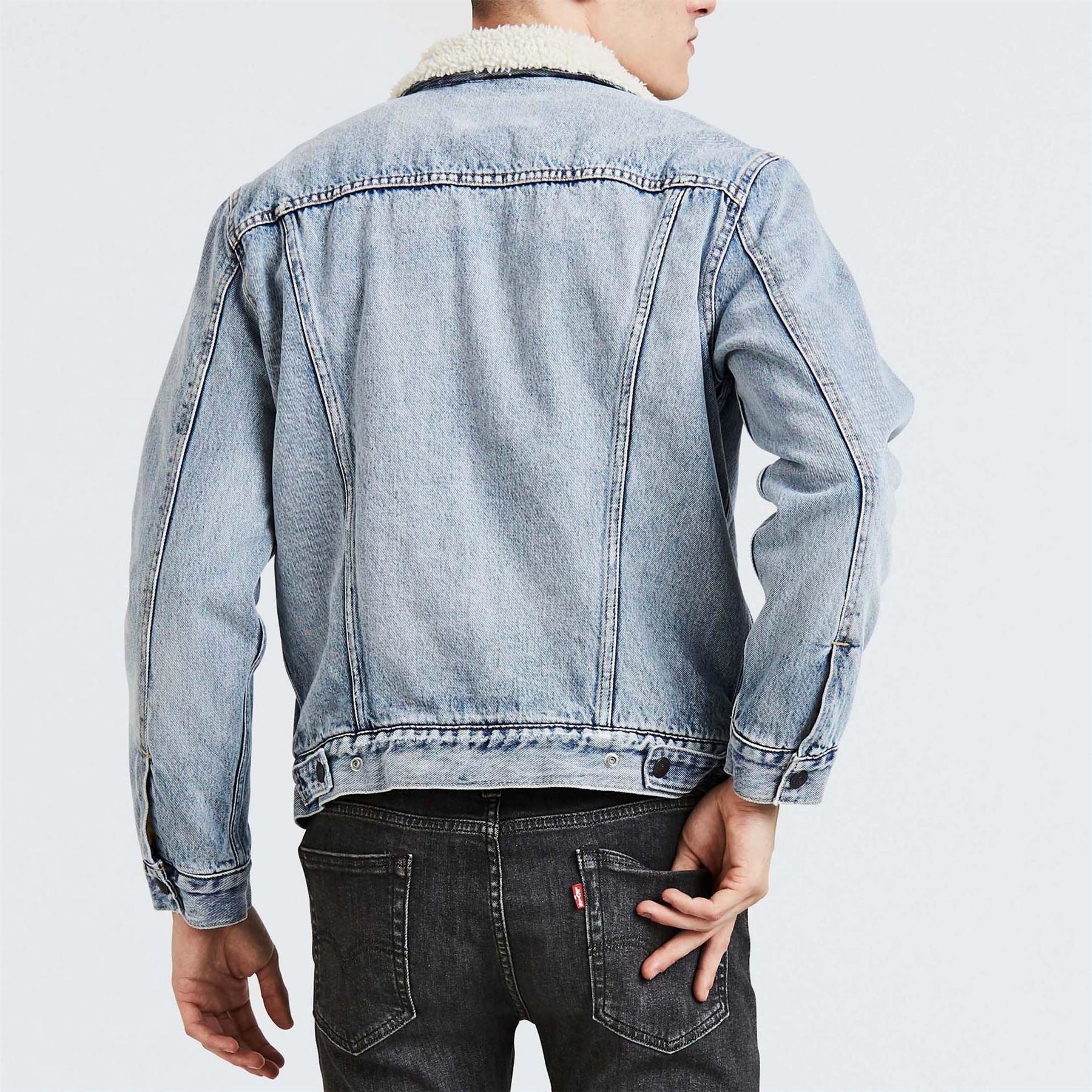 Levis Type 3 Sherpa Cotton Mix Long Sleeve Denim Jacket