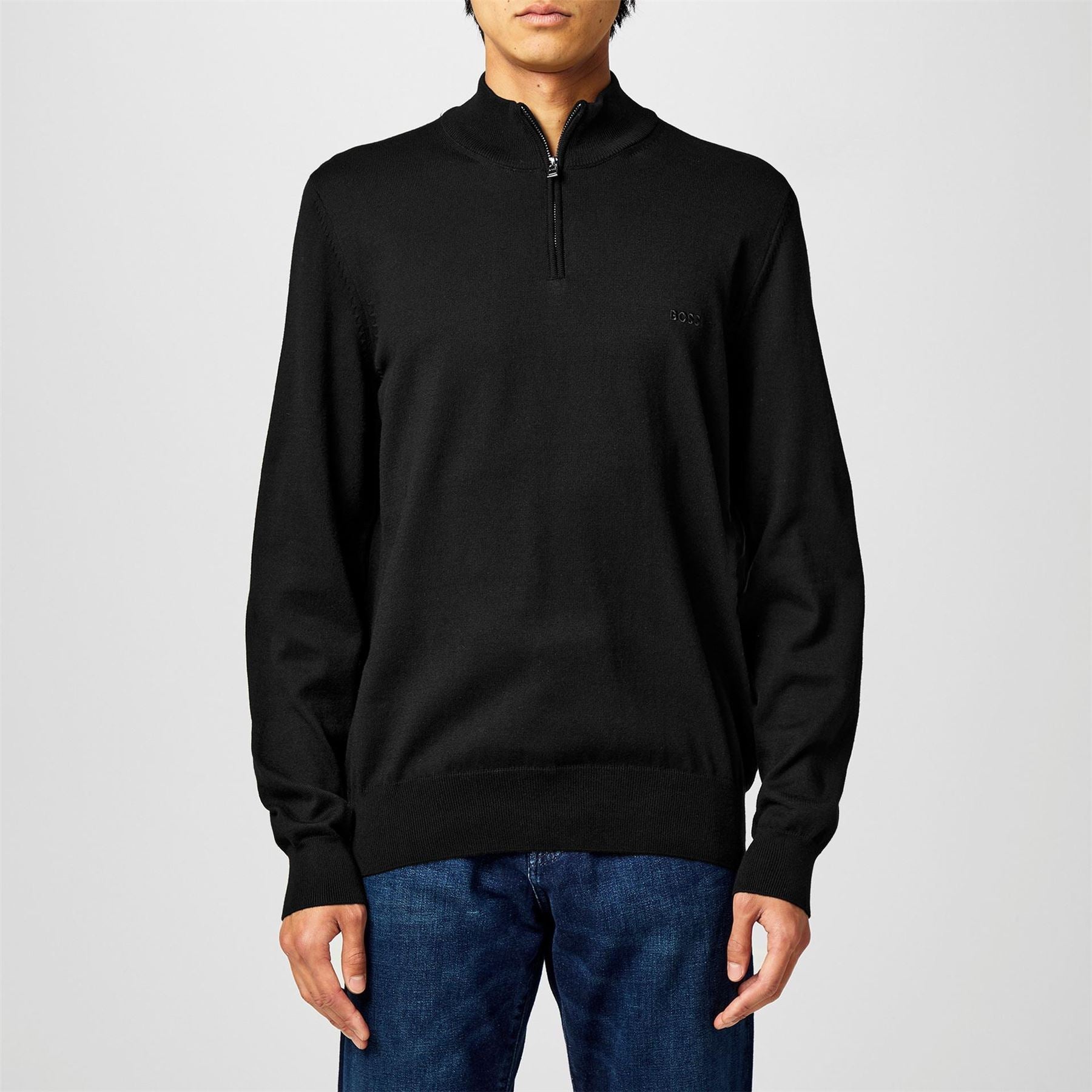 Boss Padro L Zipped Quarter Zip Jumper