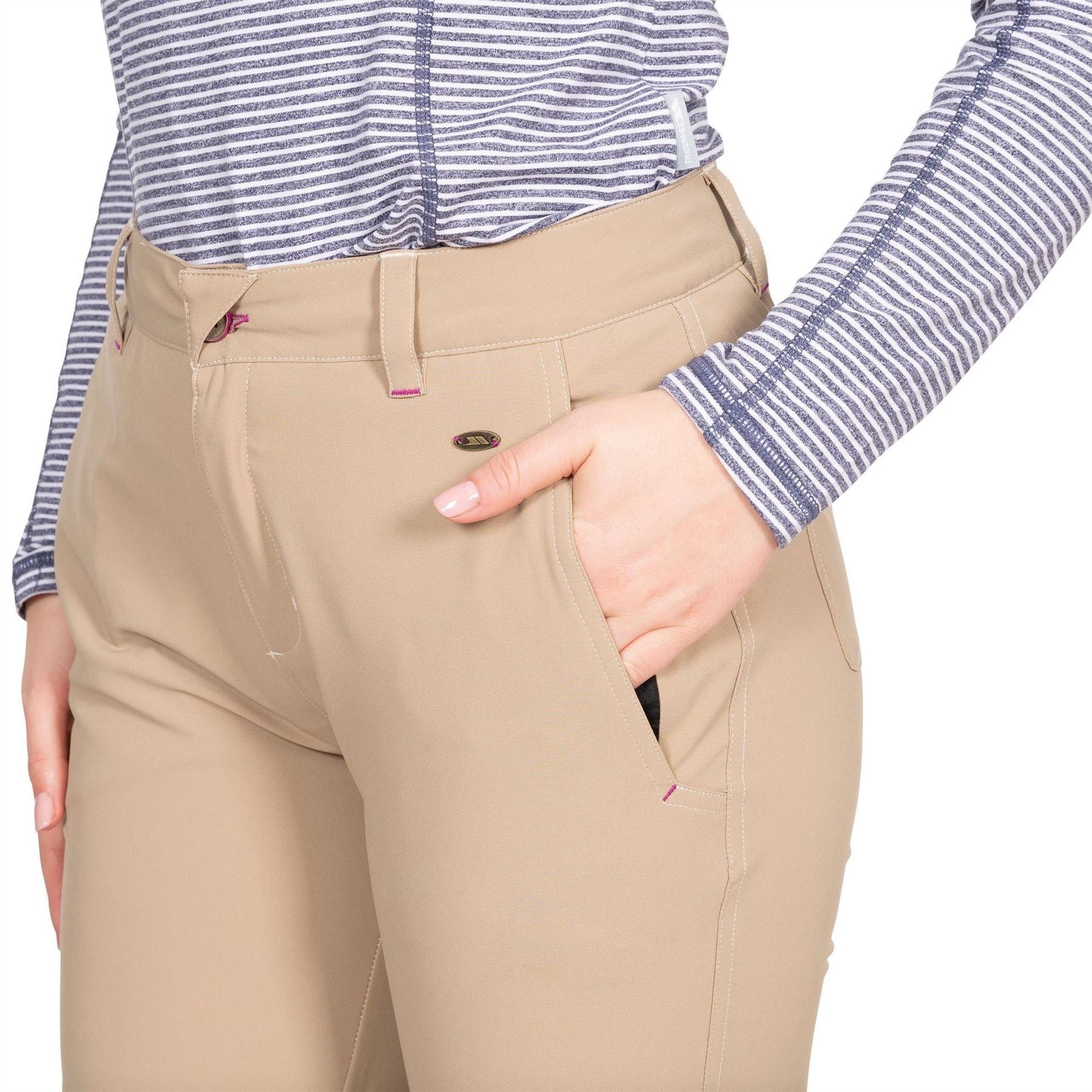 Trespass Eadie C Solid Patterned Straight Trousers