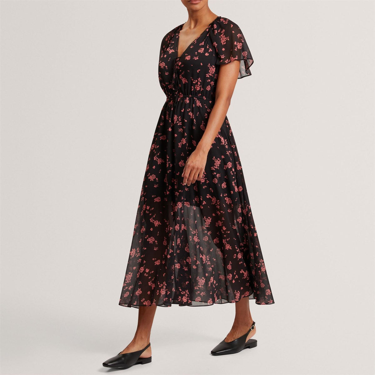 Ted Baker Baker Print Midi Dress