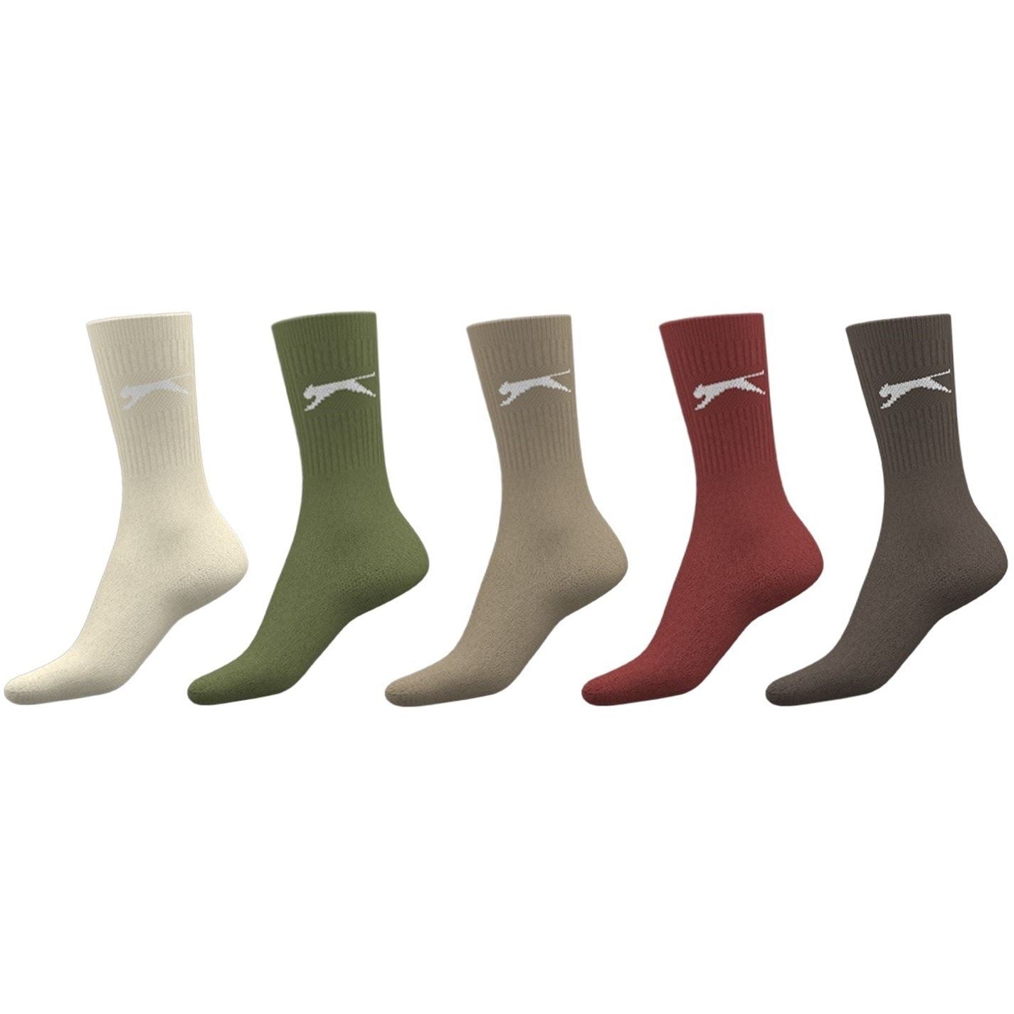 Slazenger Mens 5 Pack Crew Socks