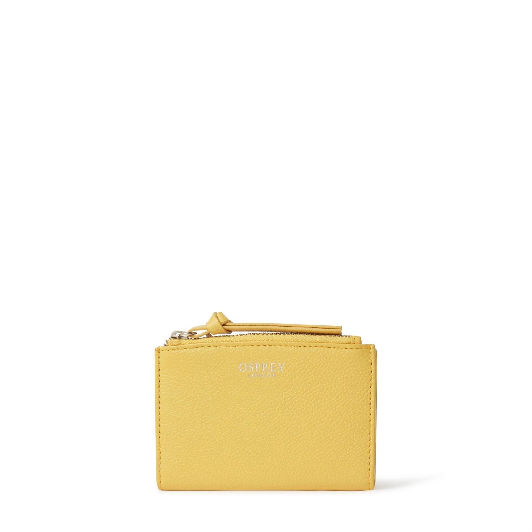 Osprey London London Molly Curved Bi Fold Leather Card Holder