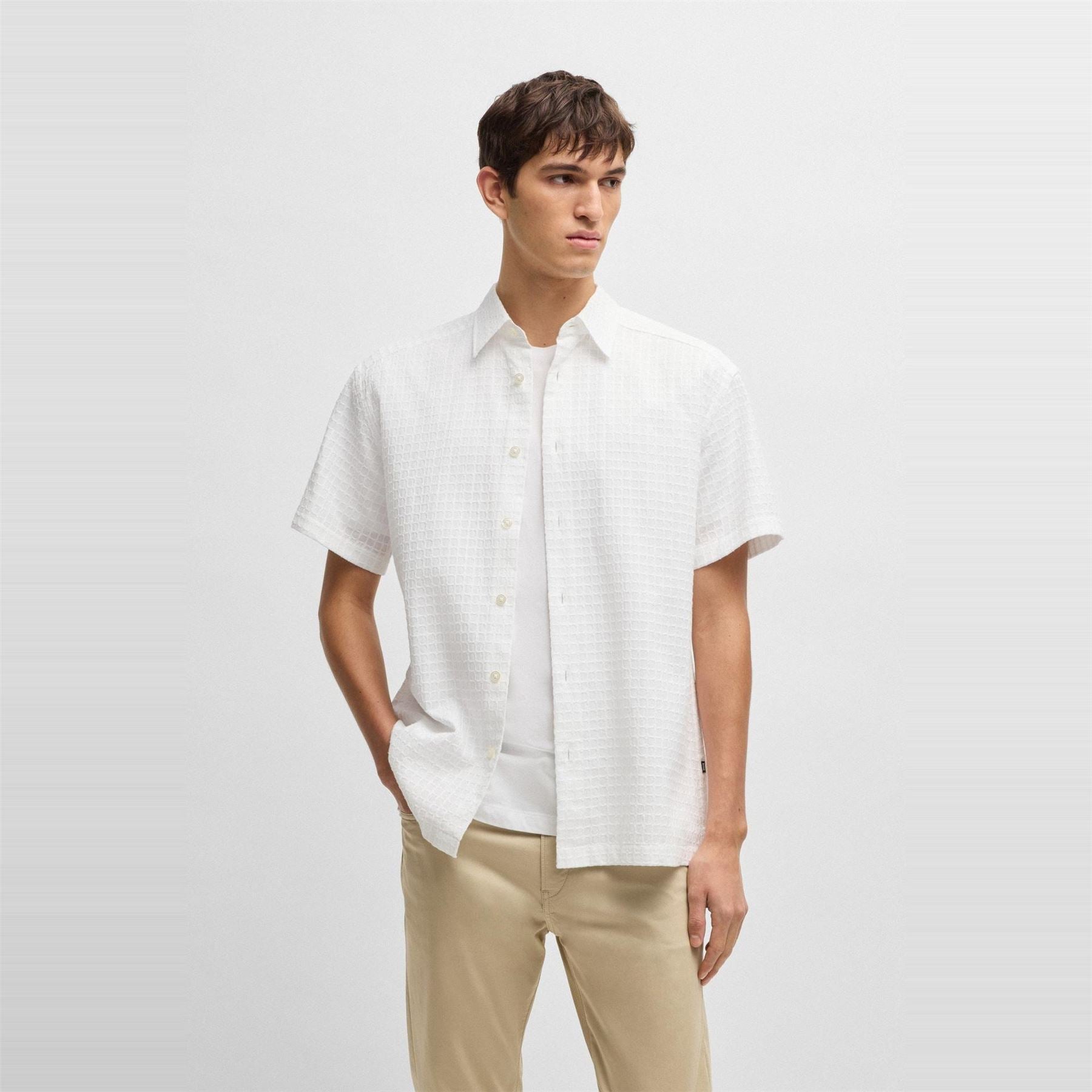 Boss Hbb C Cory Plain Short Sleeve Shirt