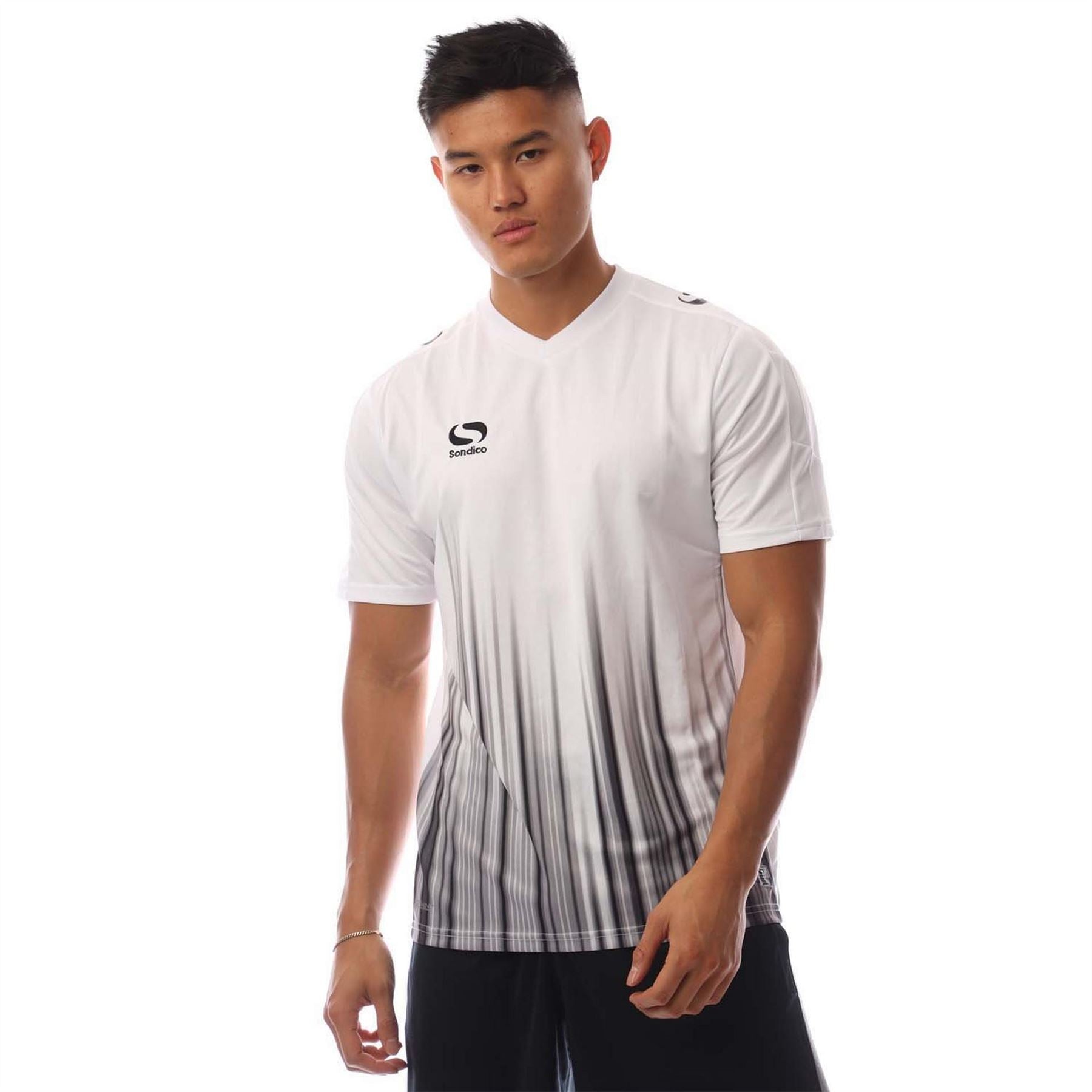 Sondico V-Neck Short Sleeve Jersey T-Shirt