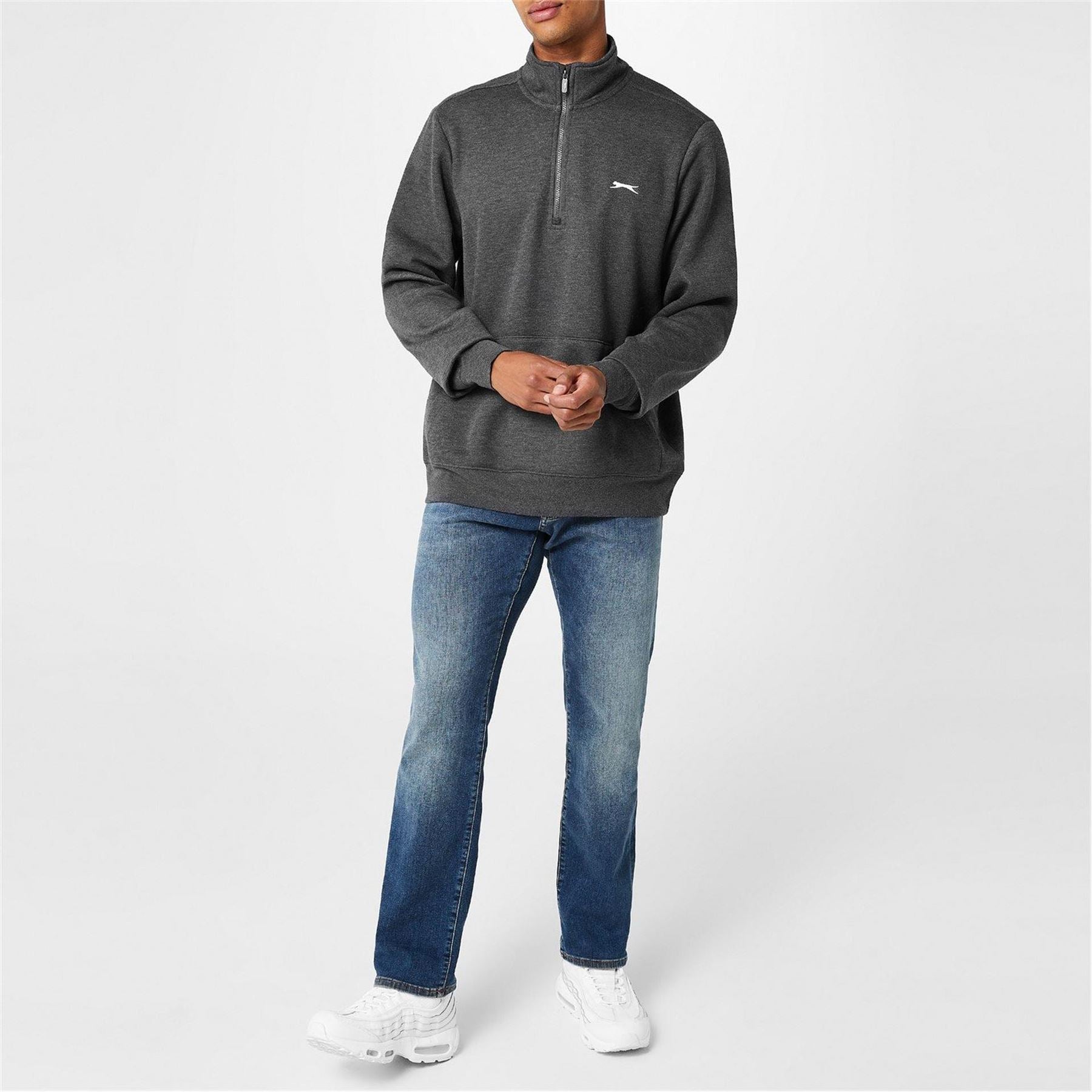 Slazenger Mens Quarter Zip Fleece Top