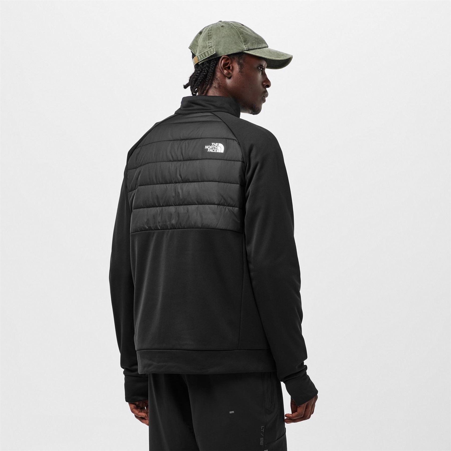 The North Face Reaxion Hybrid Full Zipper Ribbed Cuff Jacket