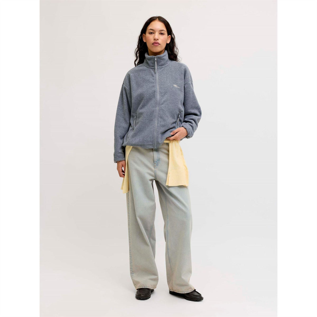 Stationery Freya Full Zip Fleece Top
